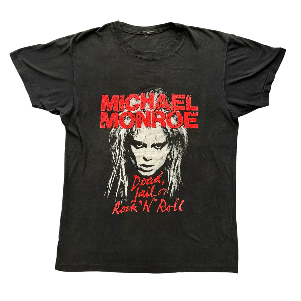 Vintage Michael Monroe "Dead, Jail or Rock ’n’ Roll" 80s Band T-Shirt