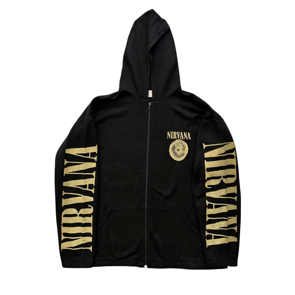 Vintage Nirvana Kurt Cobain Band Full-zip Hoodie