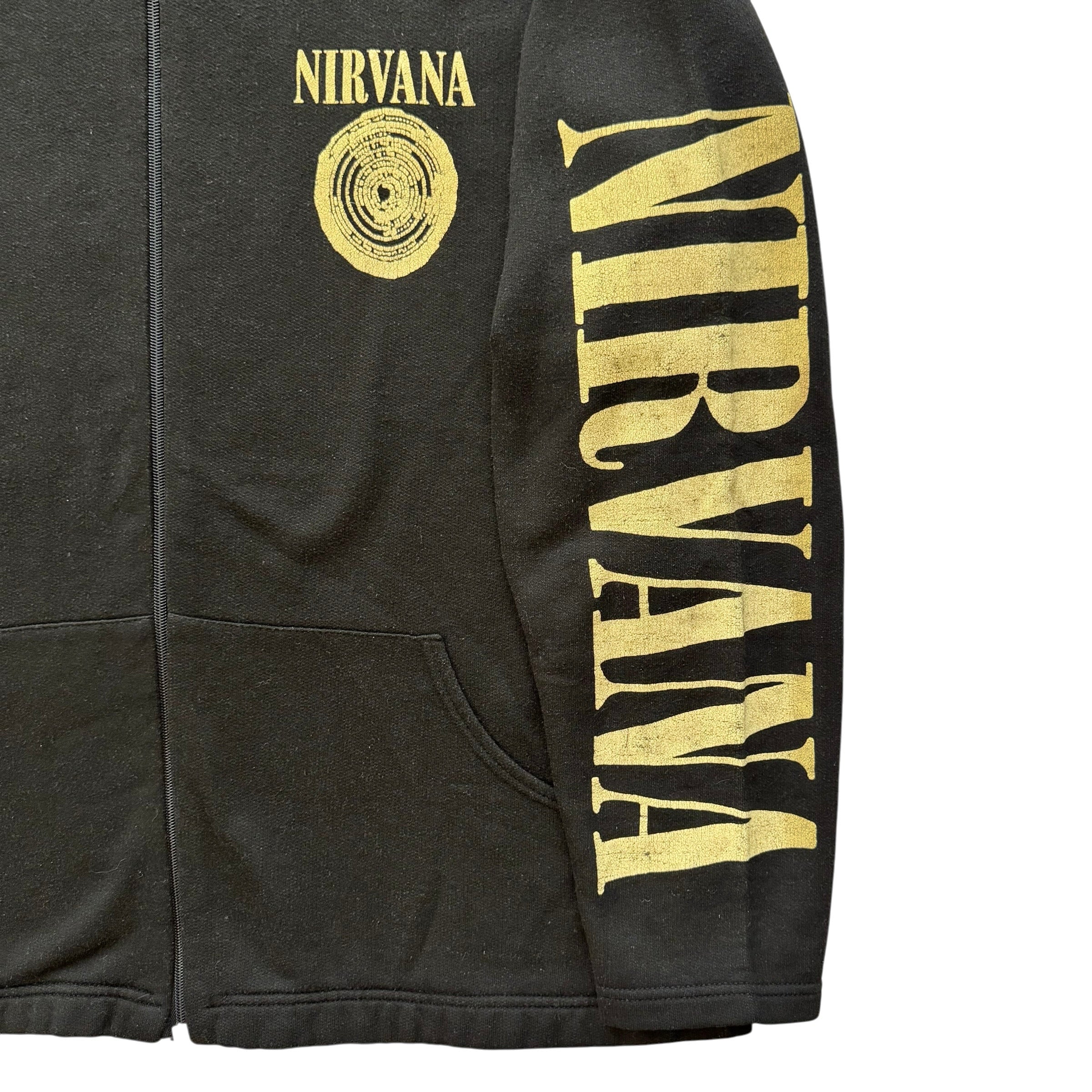 Vintage Nirvana Kurt Cobain Band Full-zip Hoodie