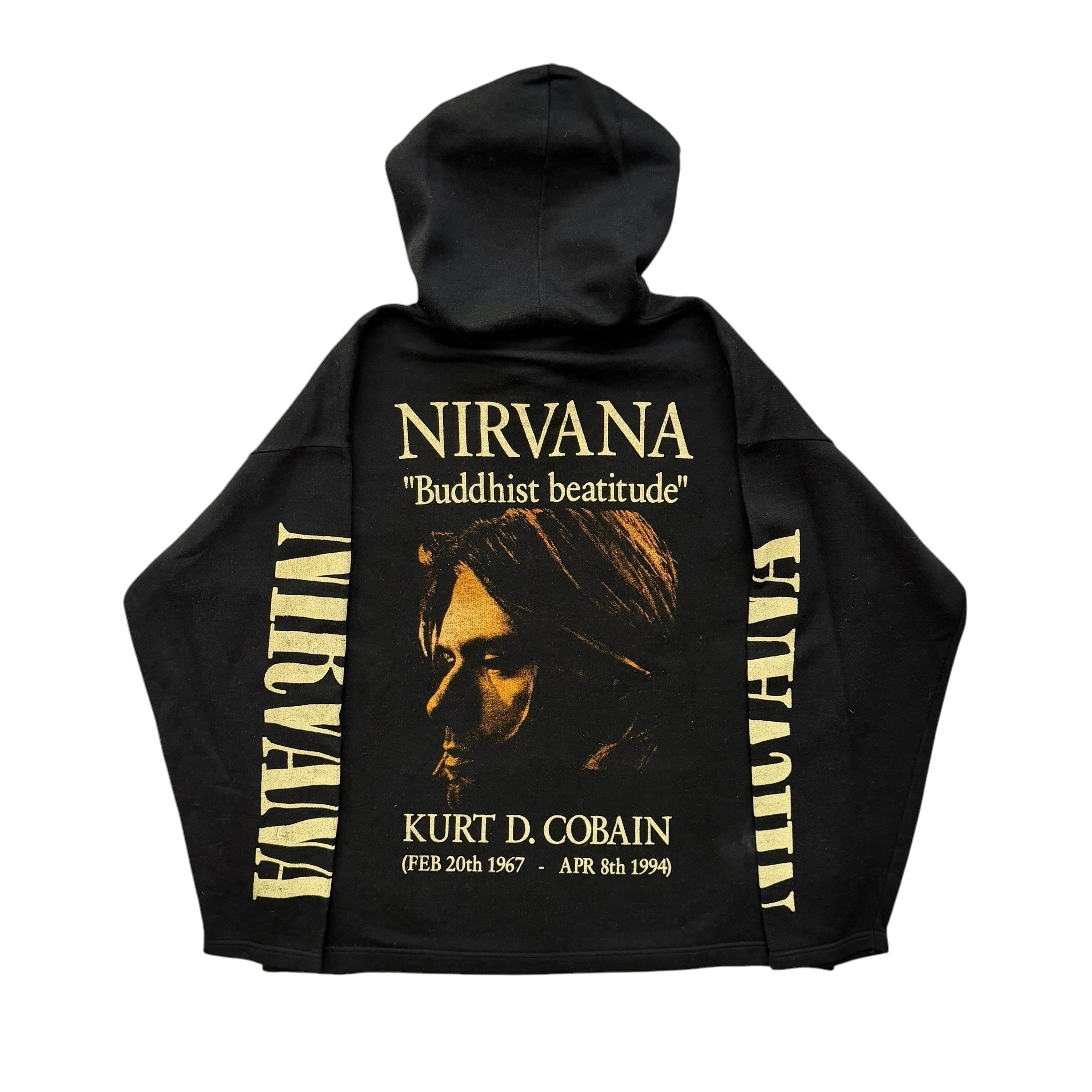 Vintage Nirvana Kurt Cobain Band Full-zip Hoodie