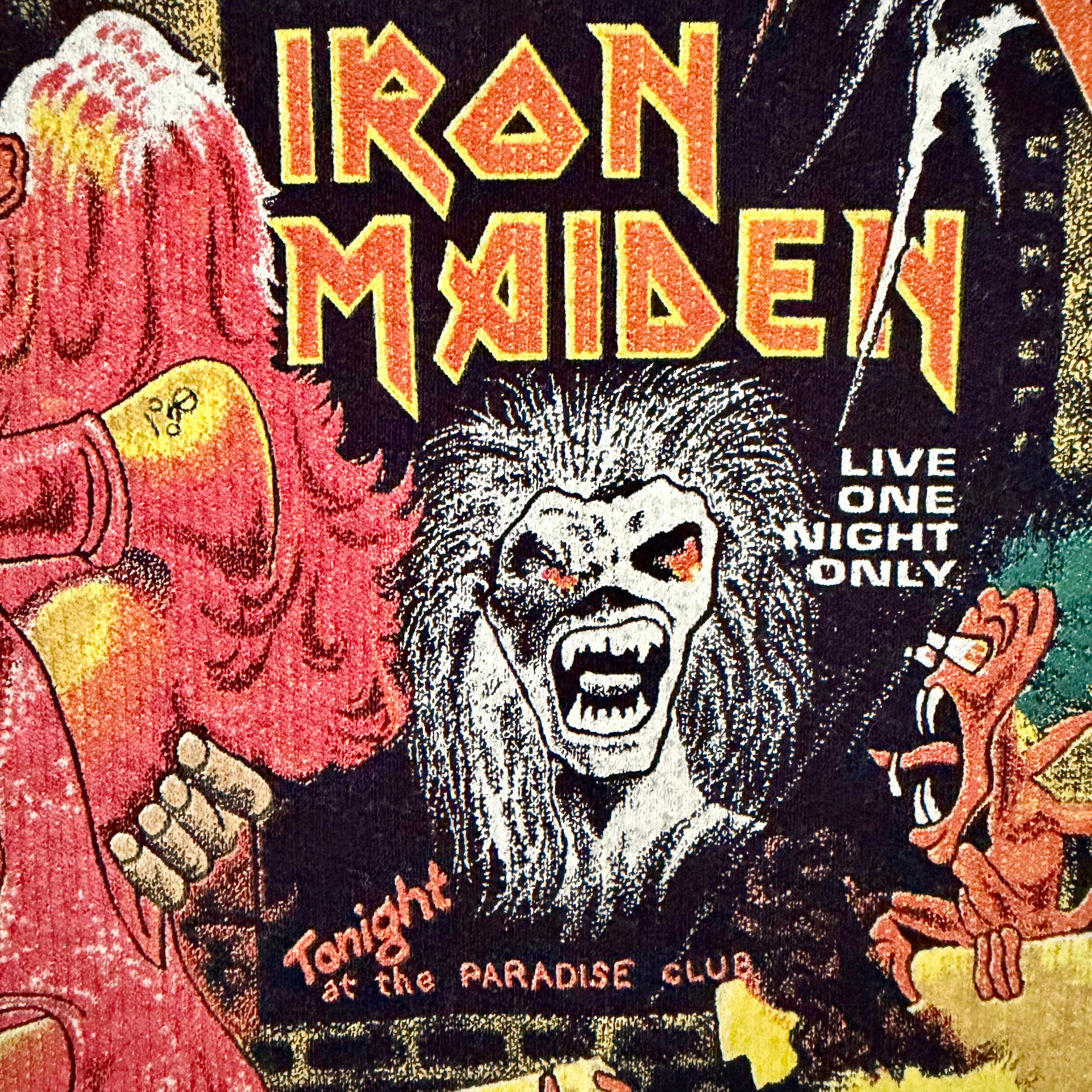 Vintage Iron Maiden 90s Band Hoodie