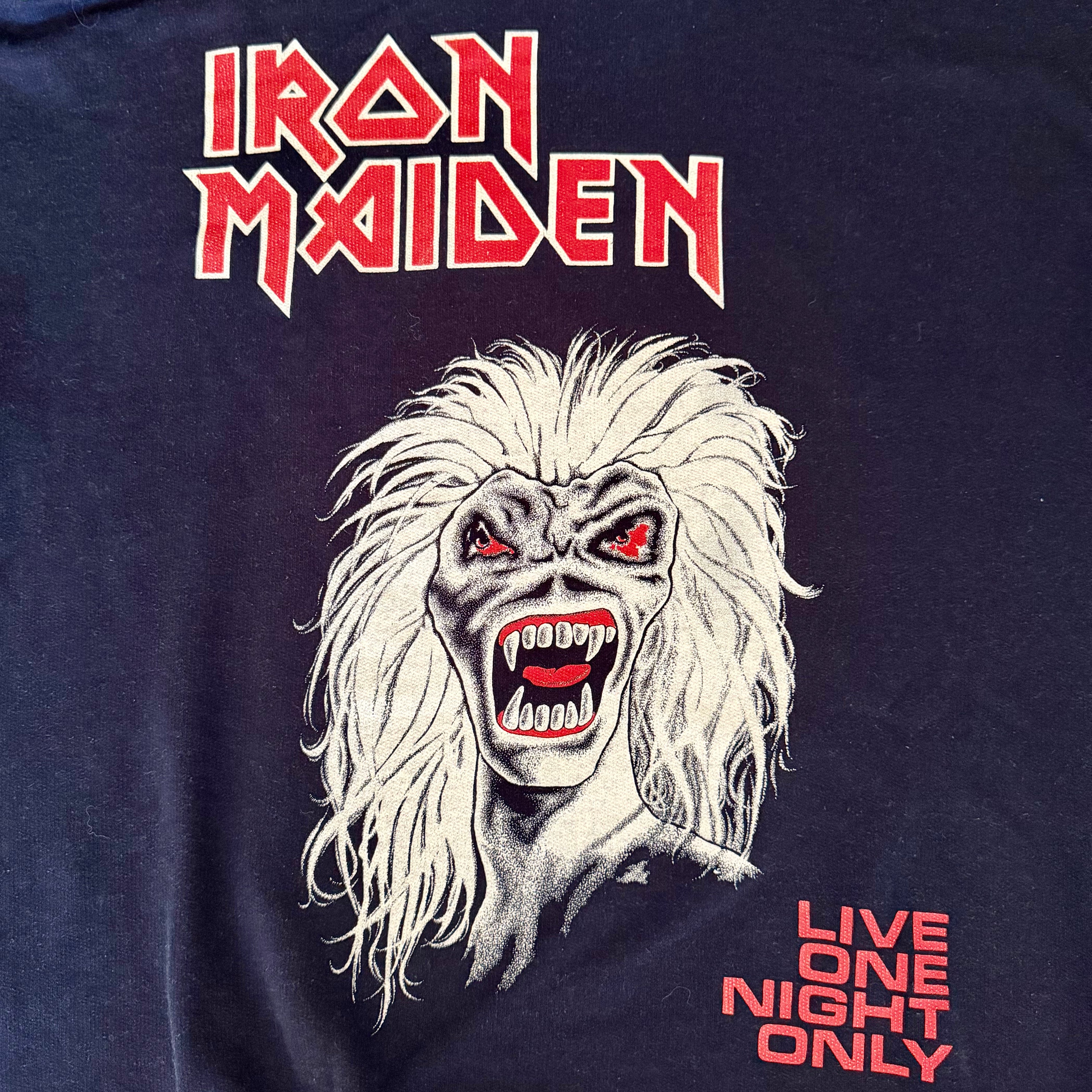 Vintage Iron Maiden 90s Band Hoodie