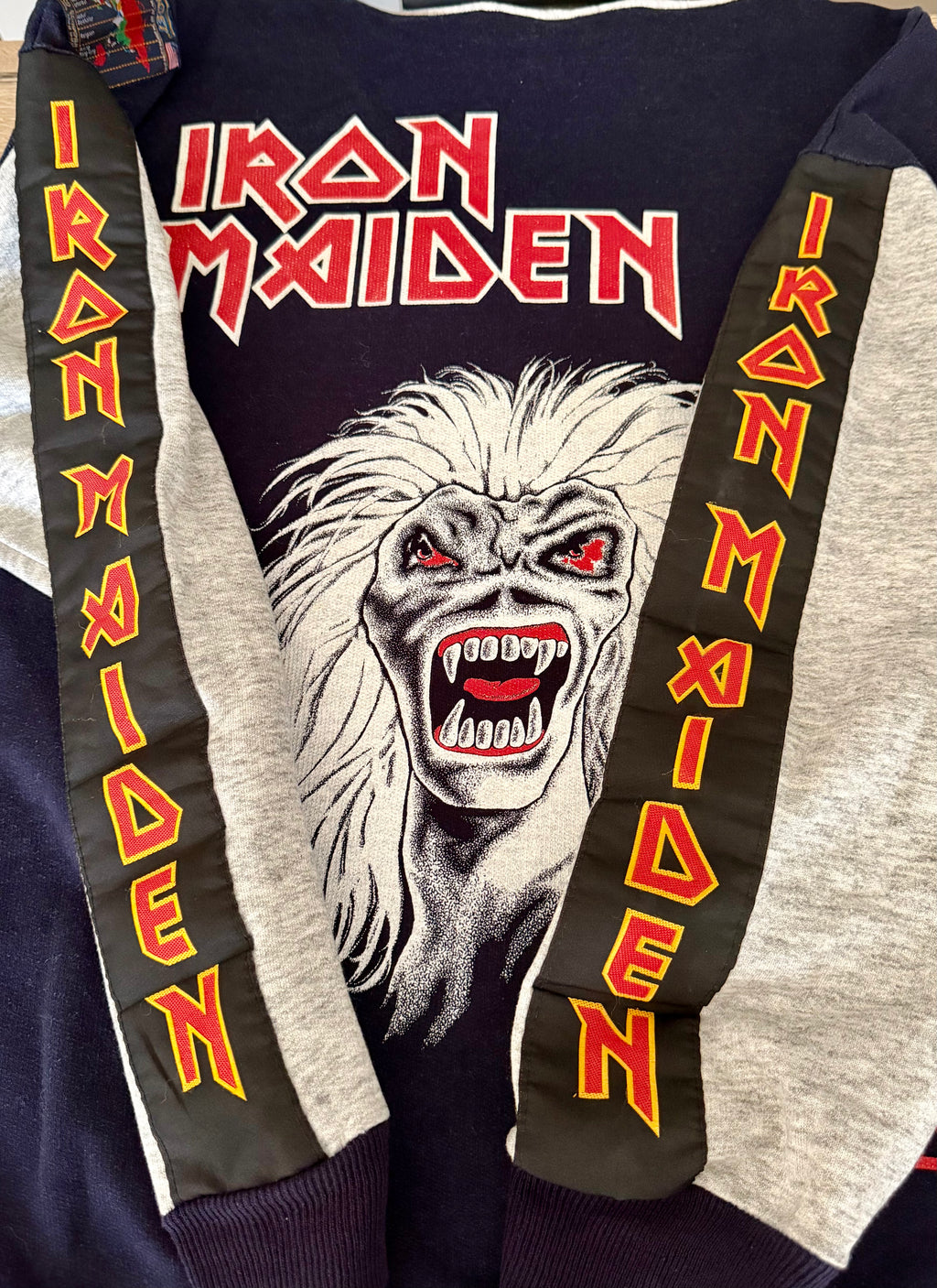 Vintage Iron Maiden 90s Band Hoodie