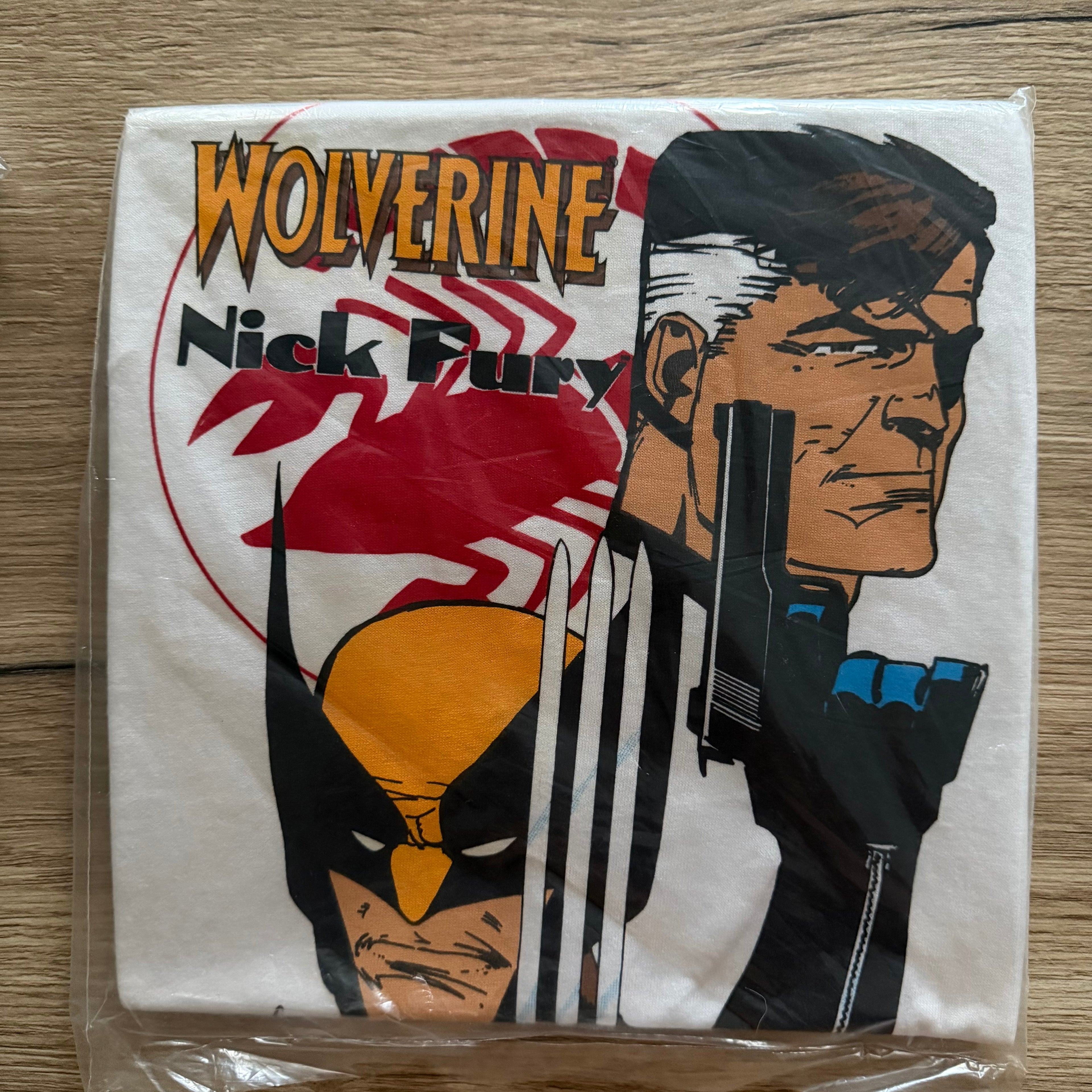 90年代ヴィンテージ ウルヴァリン ニック・フューリー マーベル Tシャツ