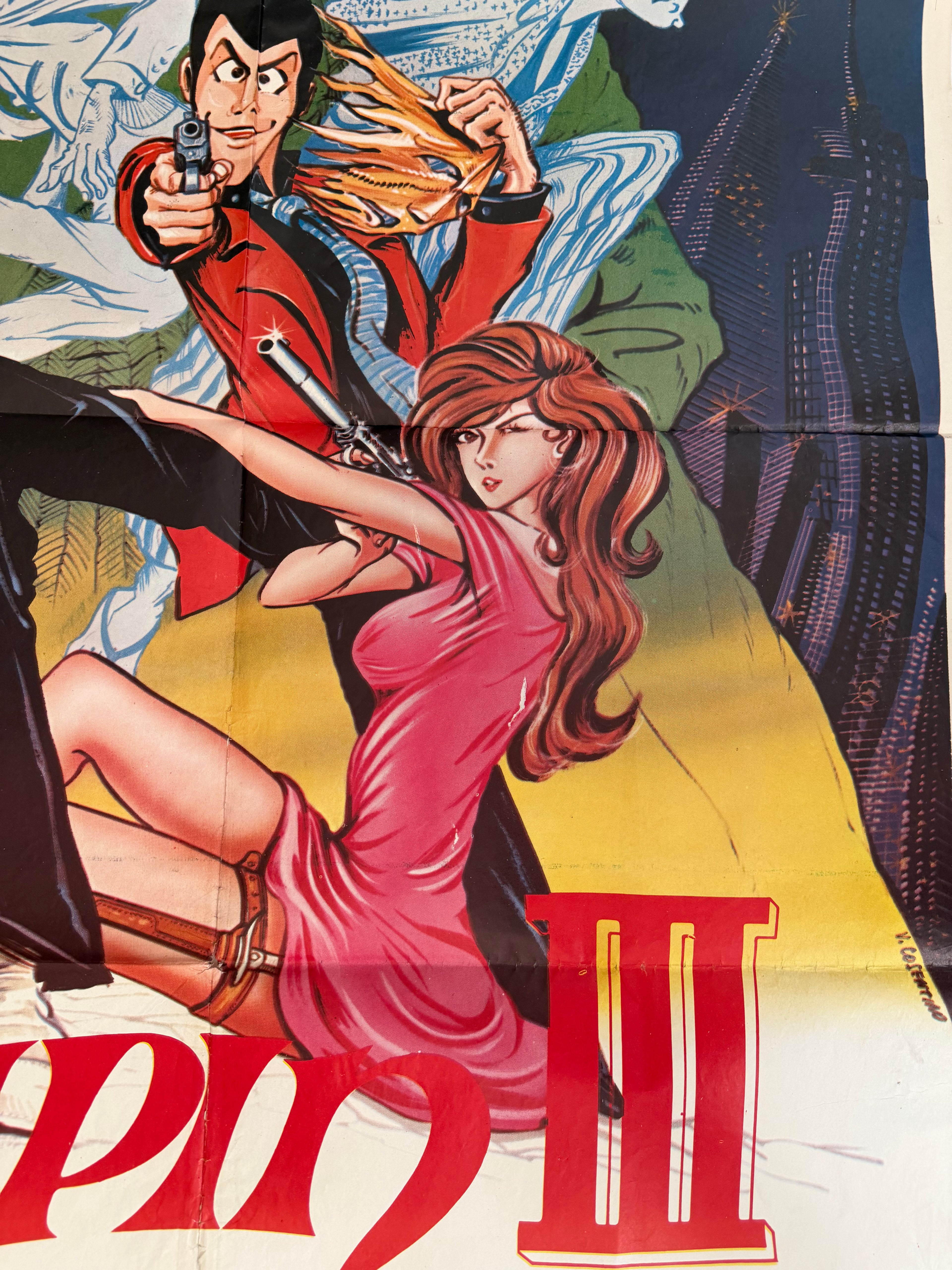 Vintage 1979 Lupin III Poster
