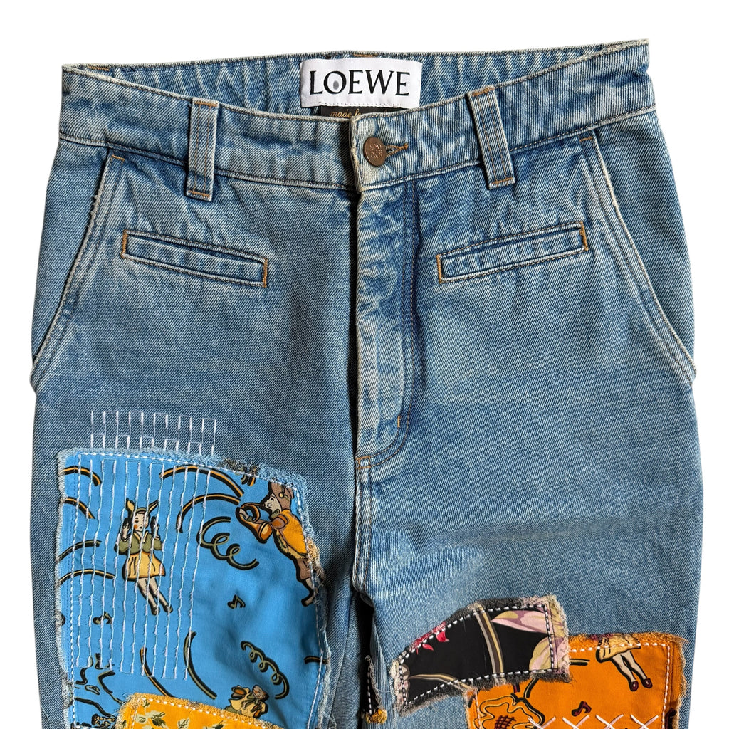 LOEWE PATCHWORK DENIM PANTS
