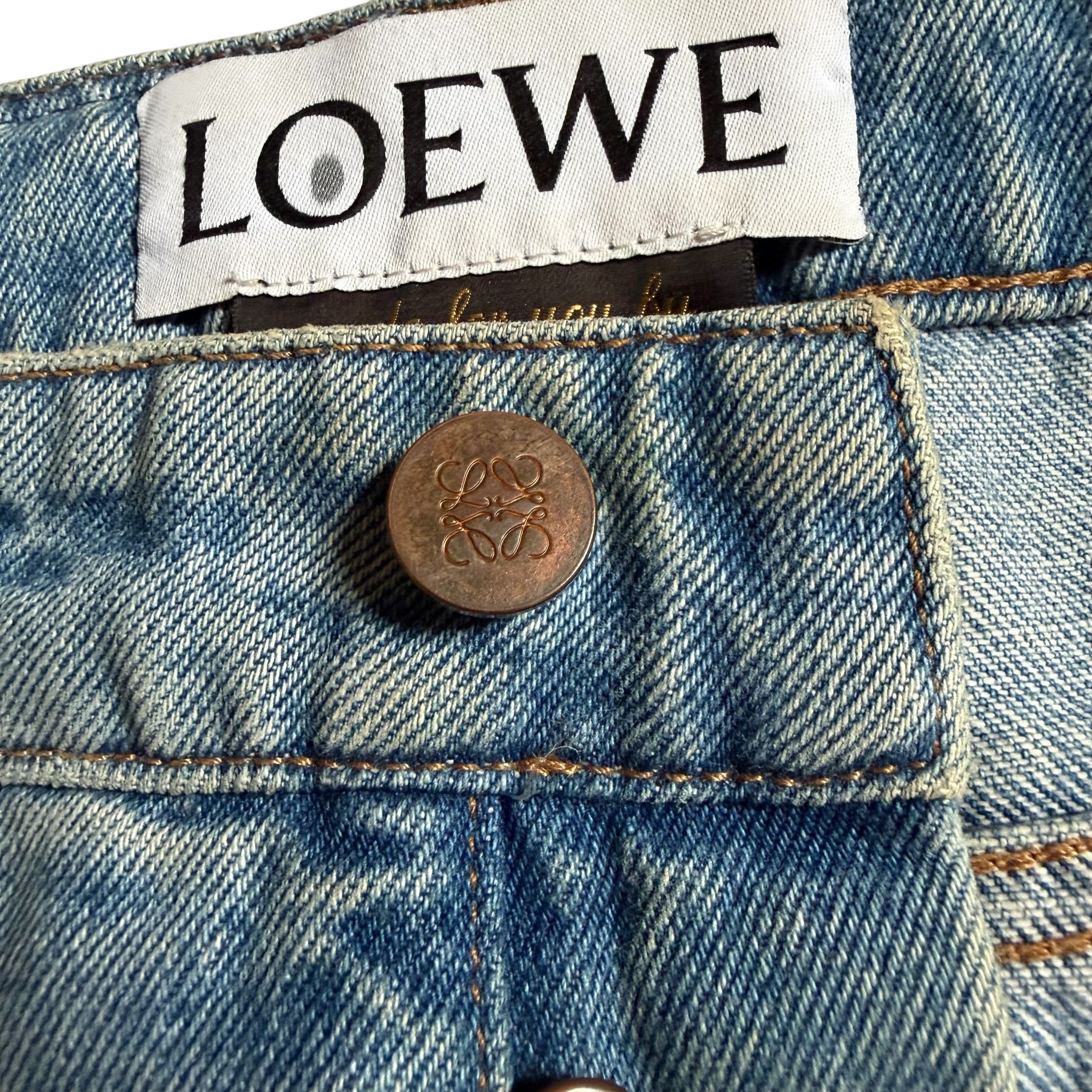 LOEWE PATCHWORK DENIM PANTS