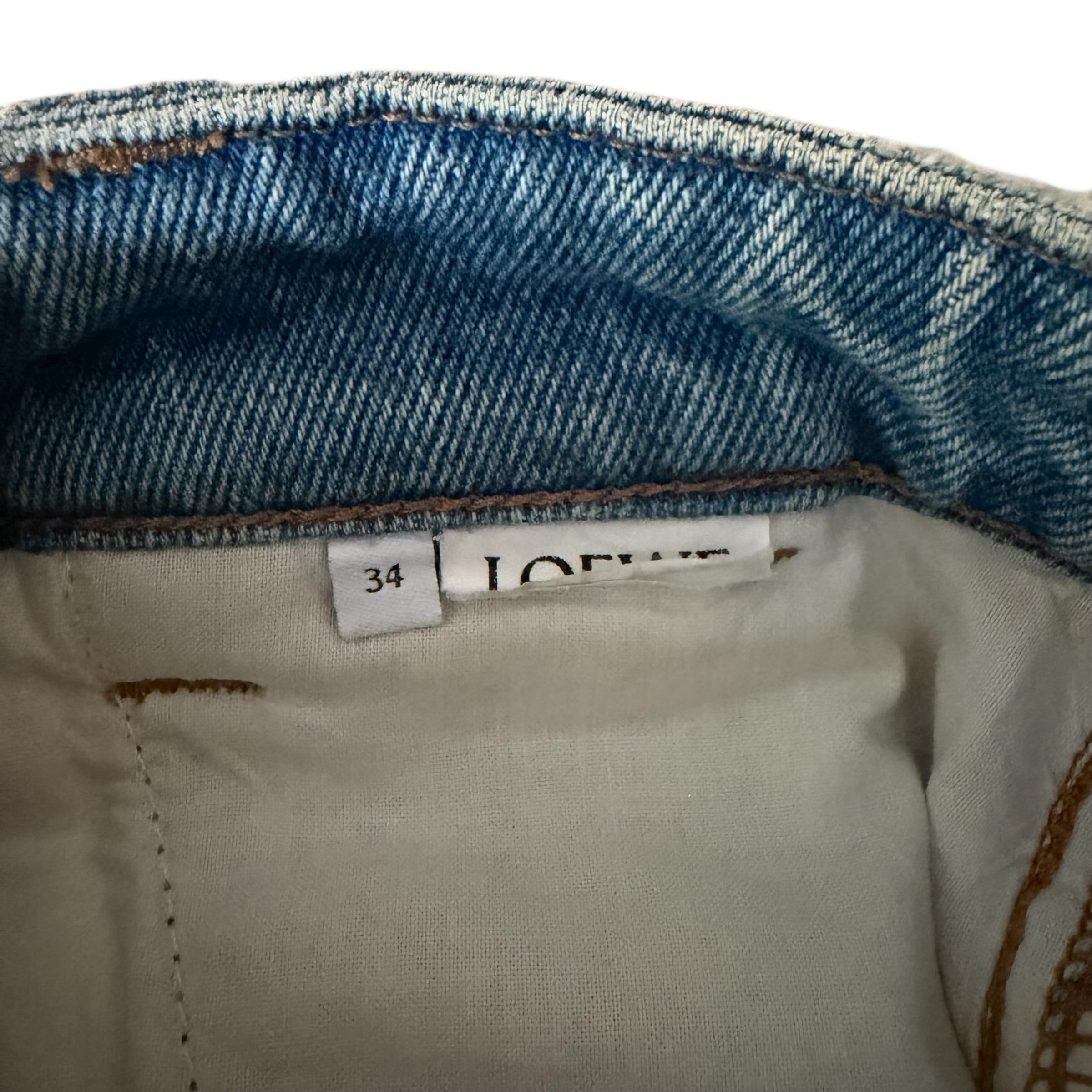LOEWE PATCHWORK DENIM PANTS