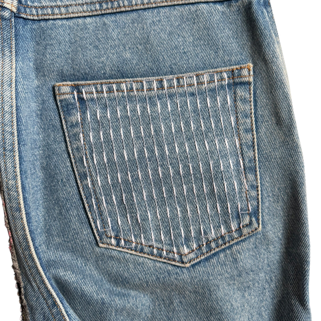 LOEWE PATCHWORK DENIM PANTS