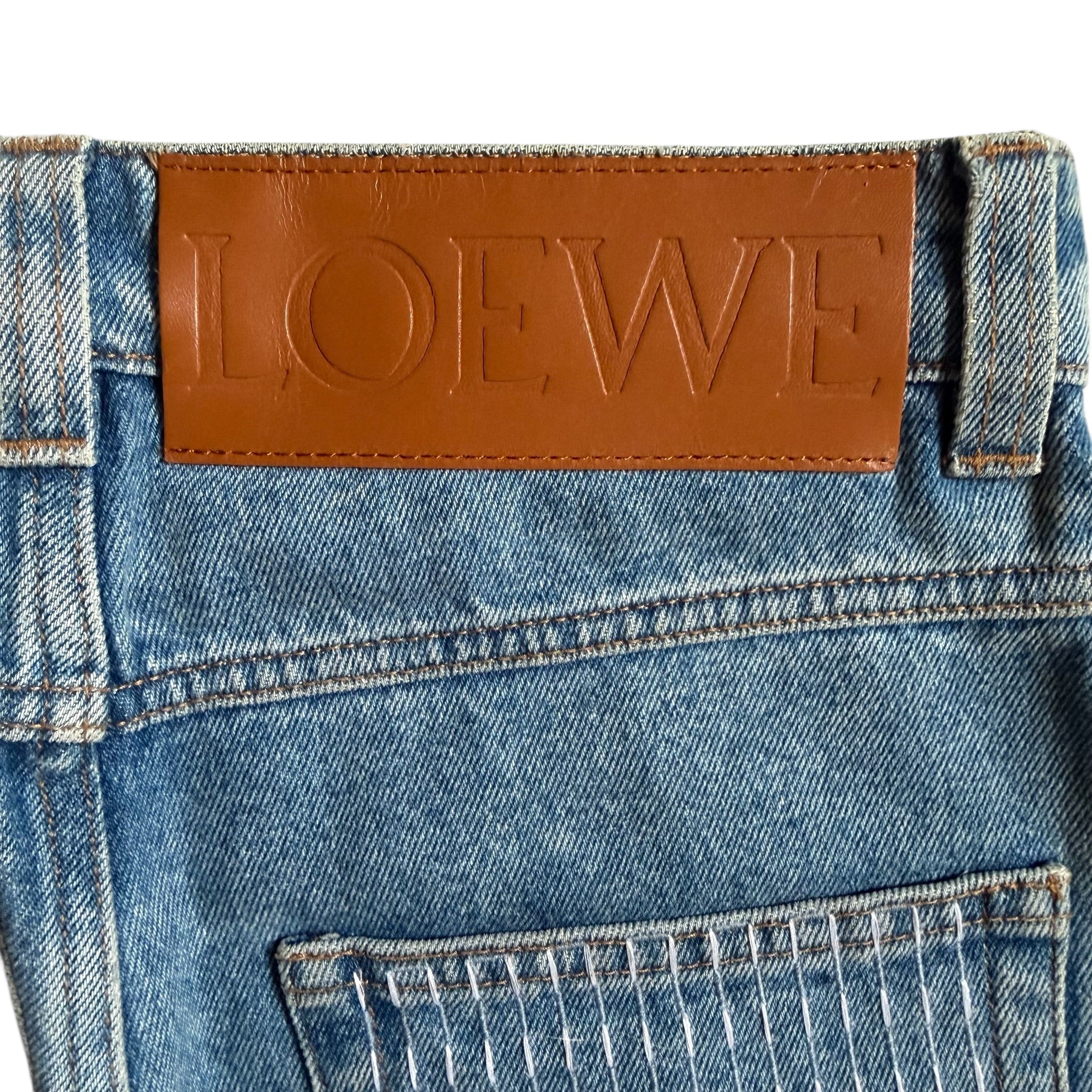 LOEWE PATCHWORK DENIM PANTS