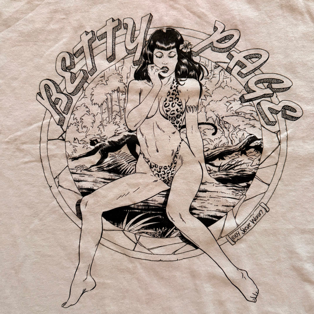 Vintage Betty Page by Steve Woron 1989 T-Shirt