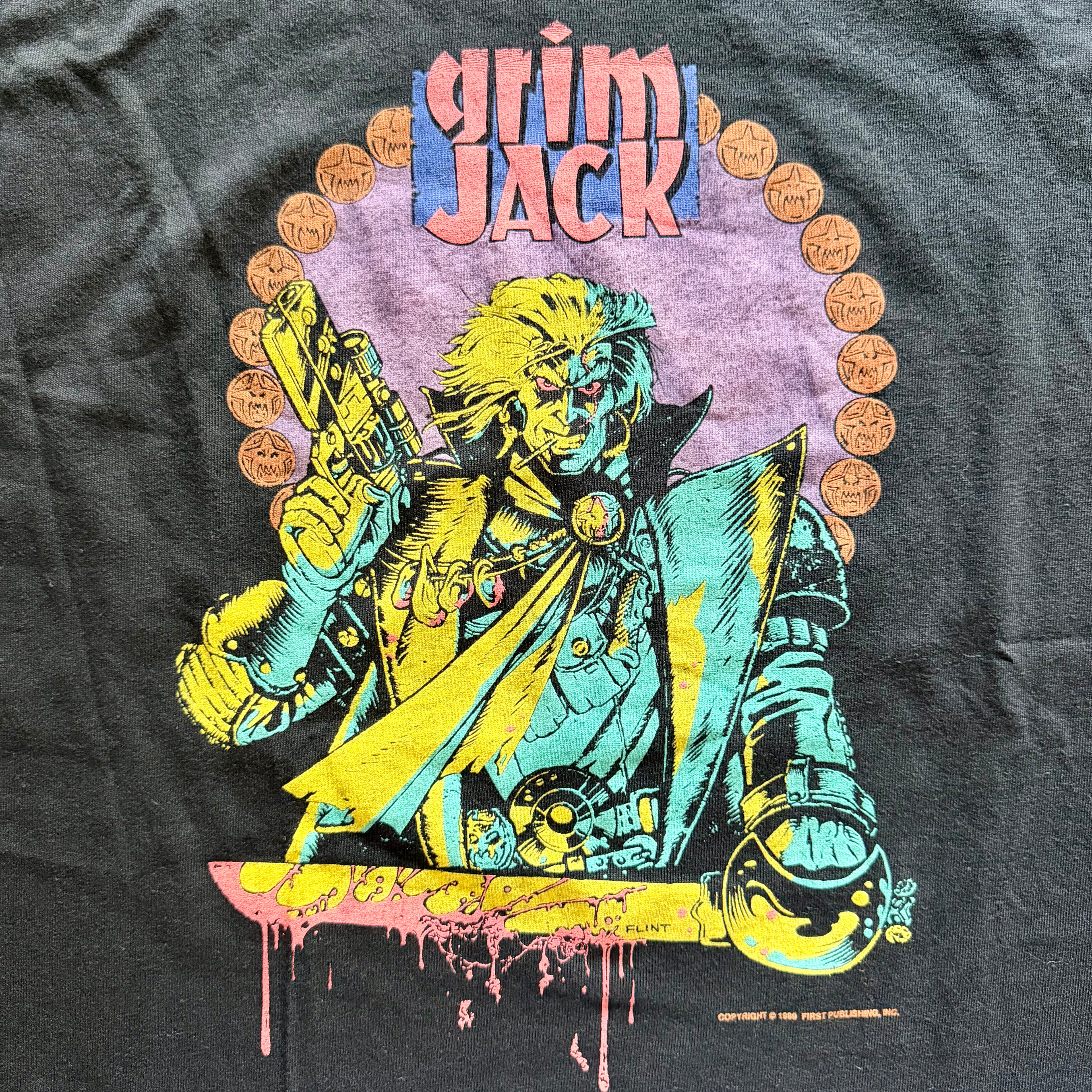 Vintage Grim Jack Comics 1989 T-Shirt
