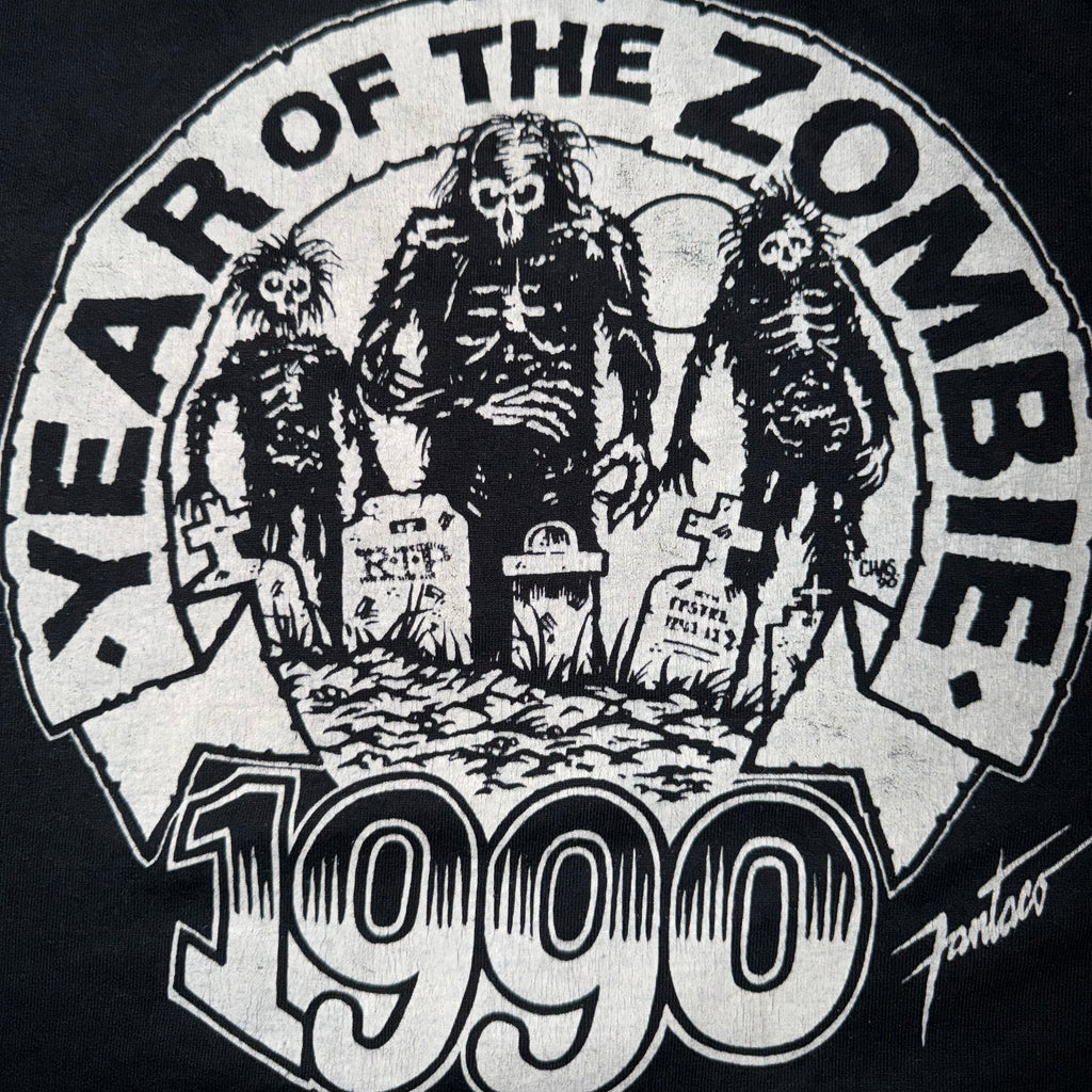 Vintage 1990 Year of the Zombie Comic T-Shirt