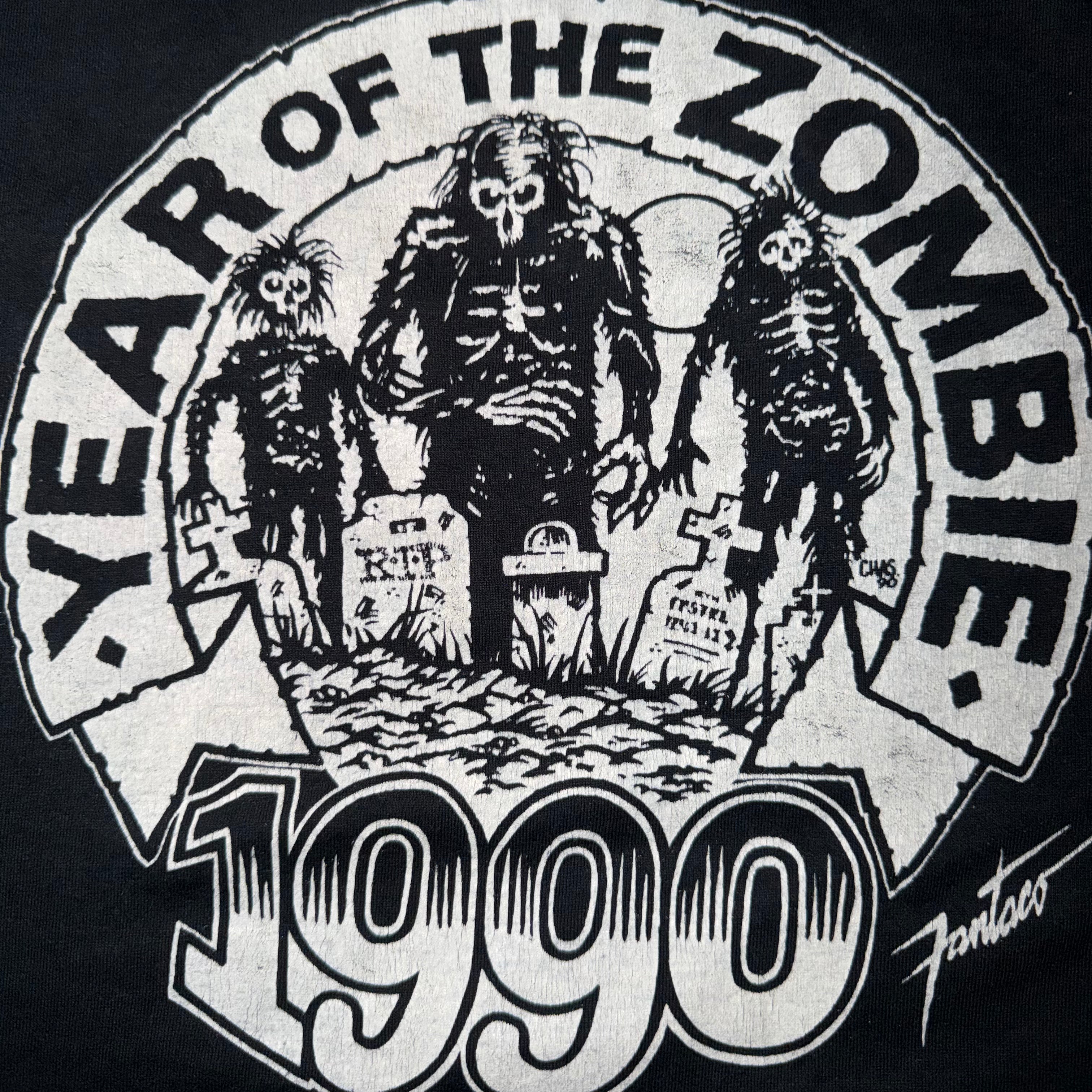 Vintage 1990 Year of the Zombie Comic T-Shirt