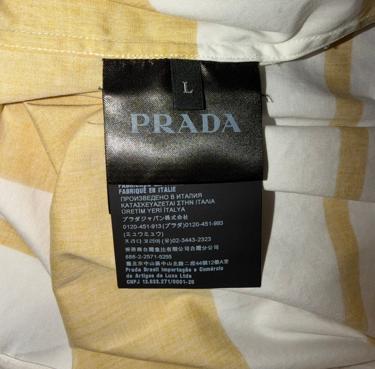 PRADA STRIPED SHIRT