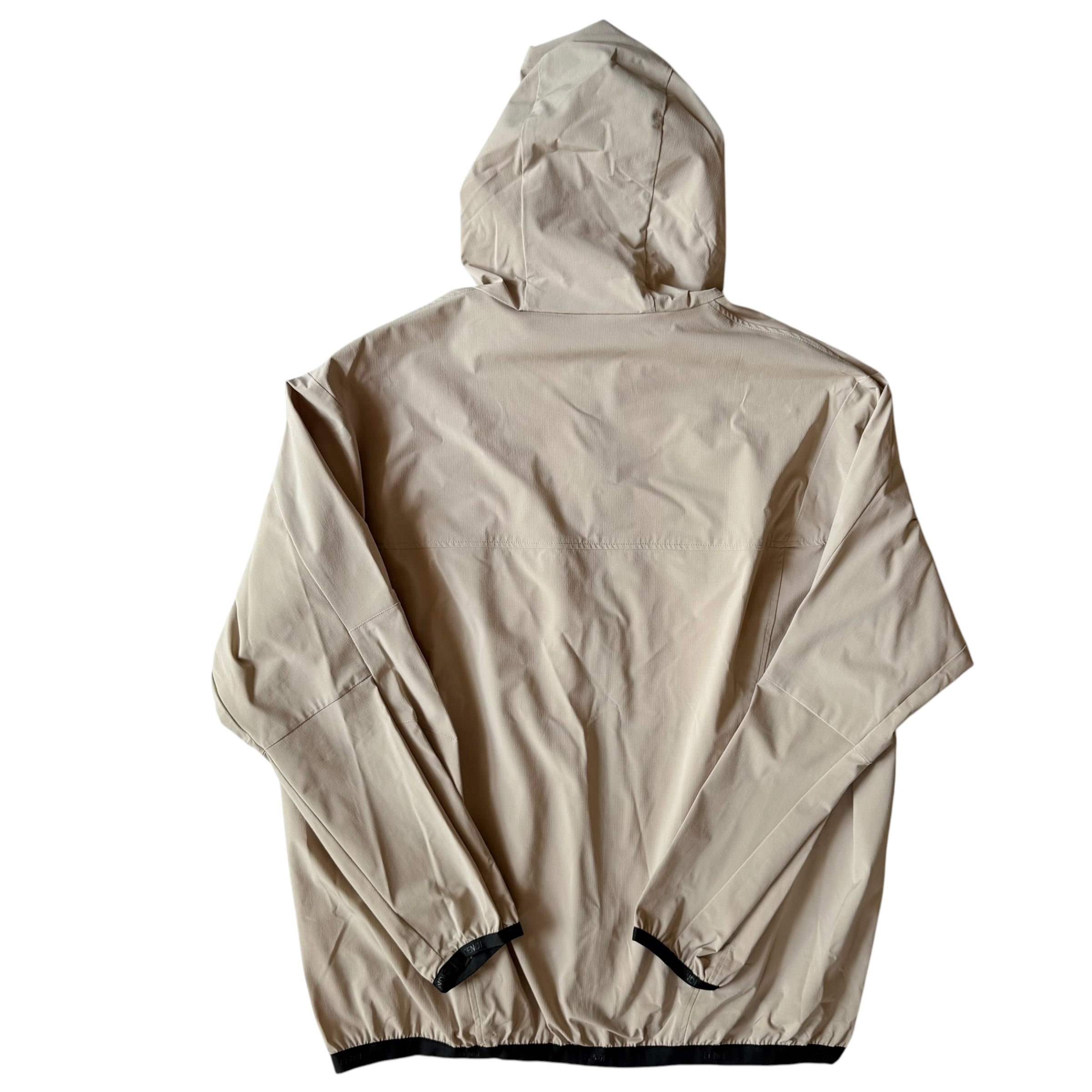 Fendi 2022 Men's Gradient FF Logo Hooded Windbreaker Jacket