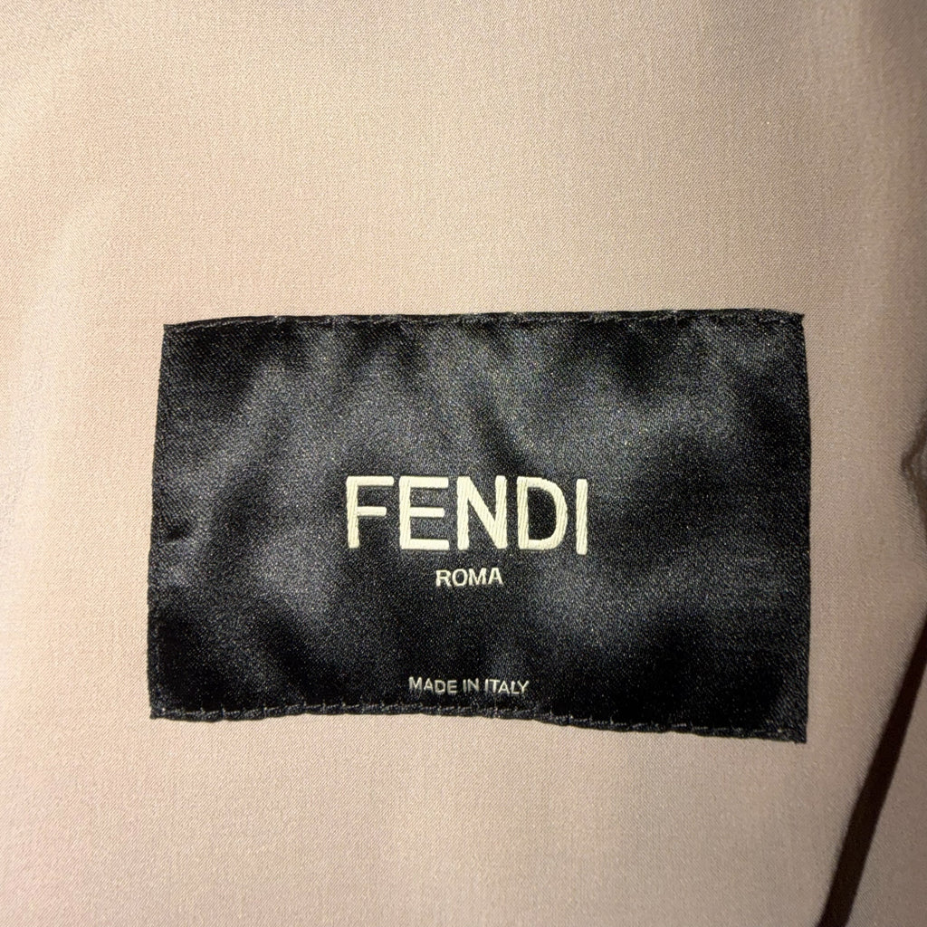 Fendi 2022 Men's Gradient FF Logo Hooded Windbreaker Jacket