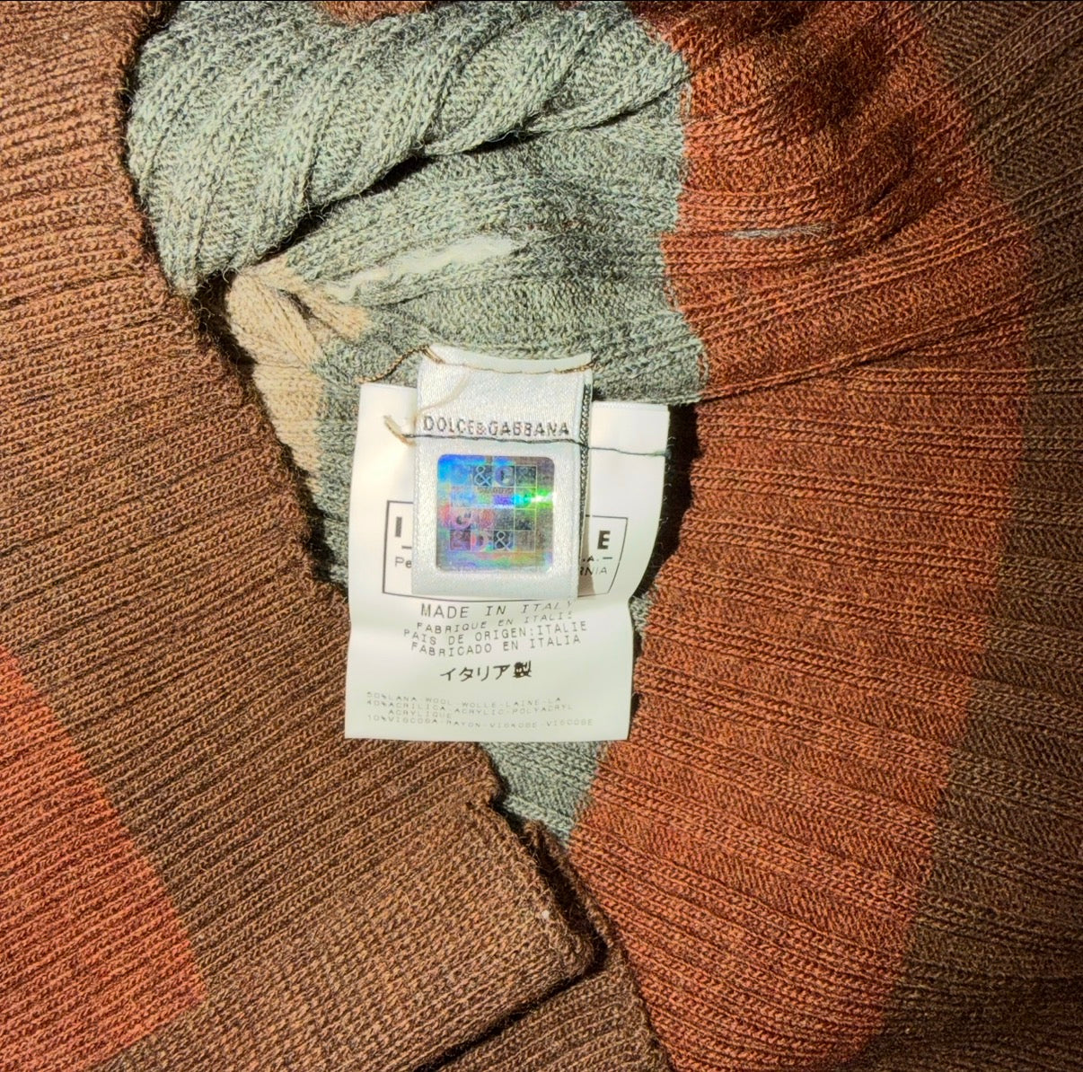 DOLCE & GABBANA WOOL SWEATER