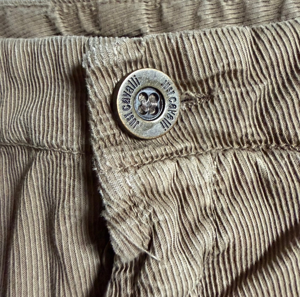 JUST CAVALLI X ROBERTO CAVALLI 2006 VELVET CARGO PANTS