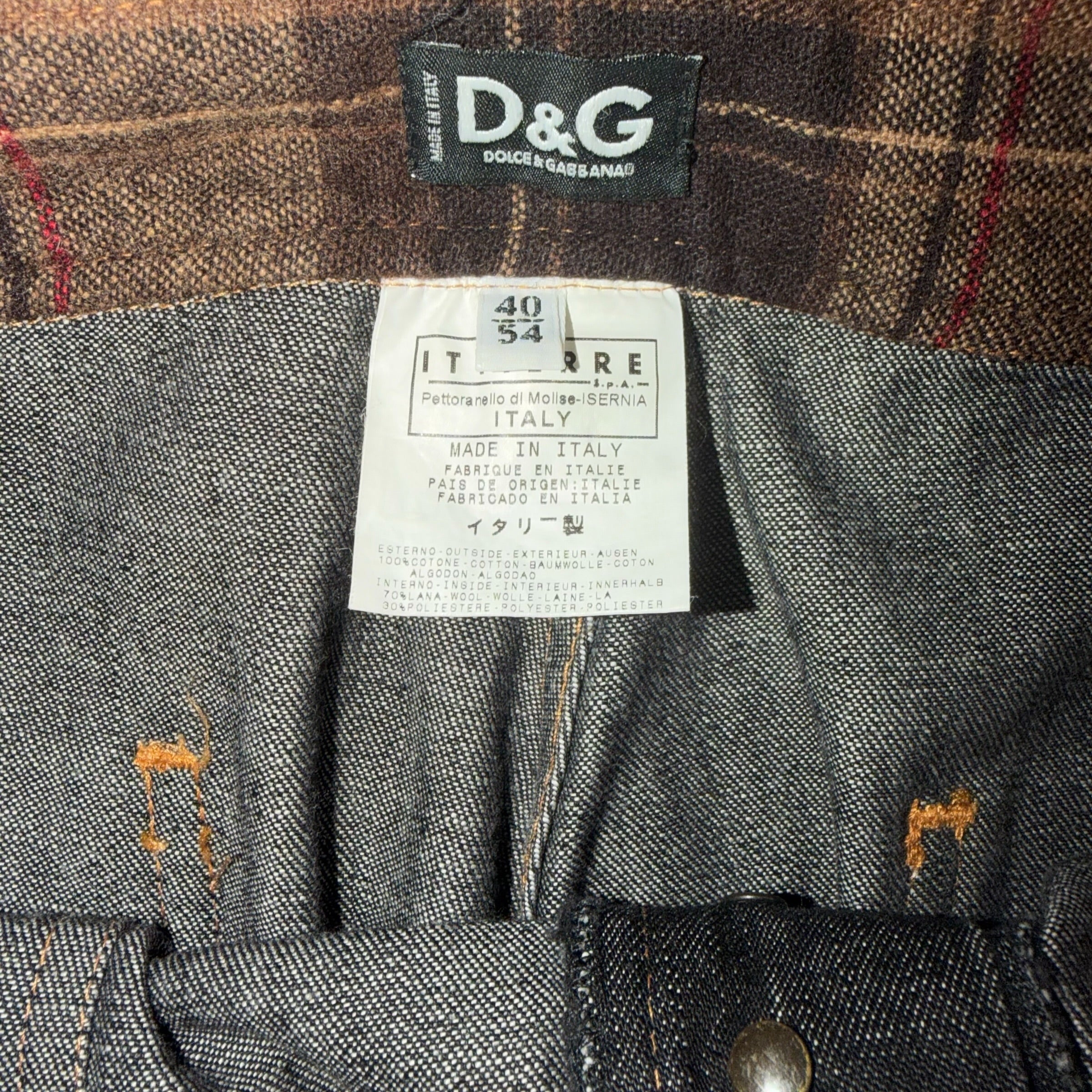DOLCE & GABBANA DENIM TROUSERS