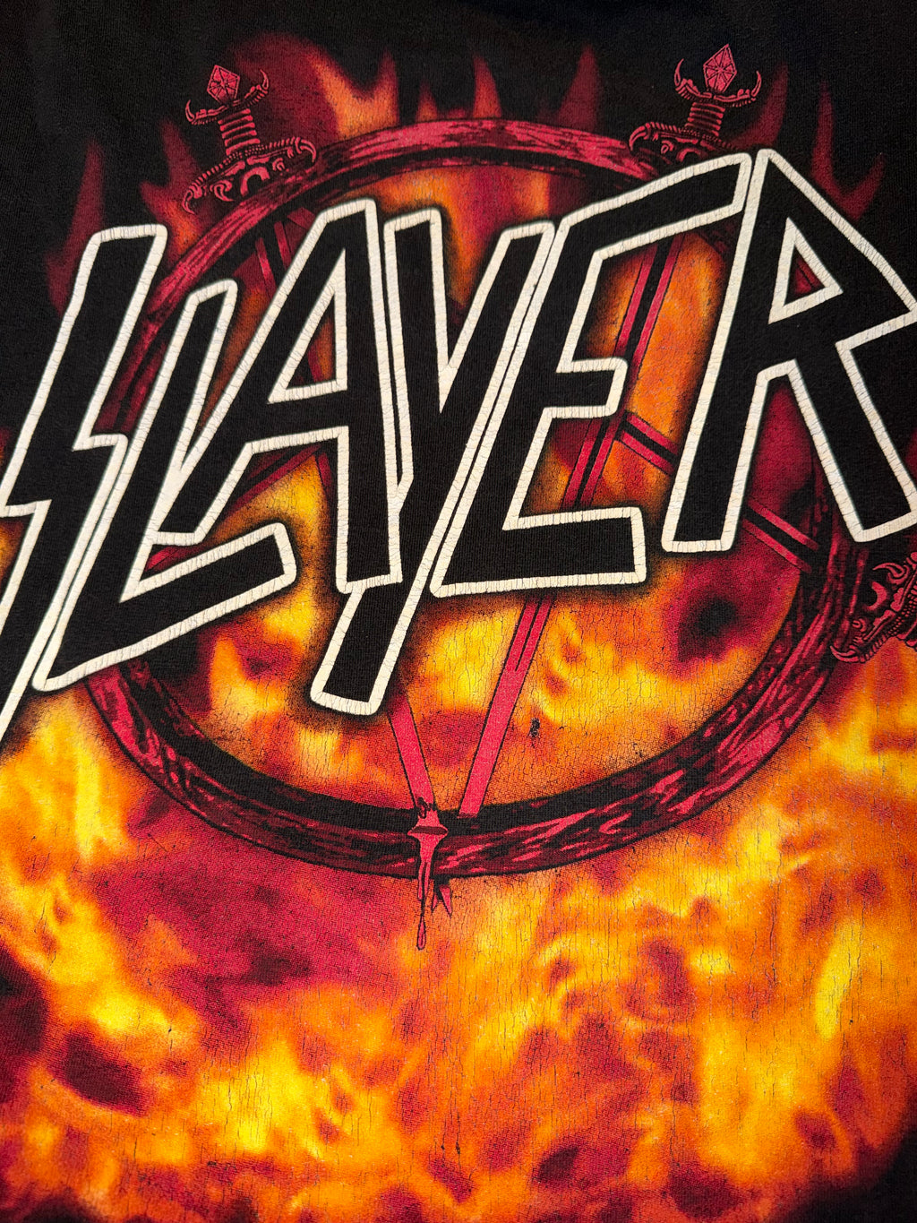 Vintage 90's Slayer All Over Print T-Shirt