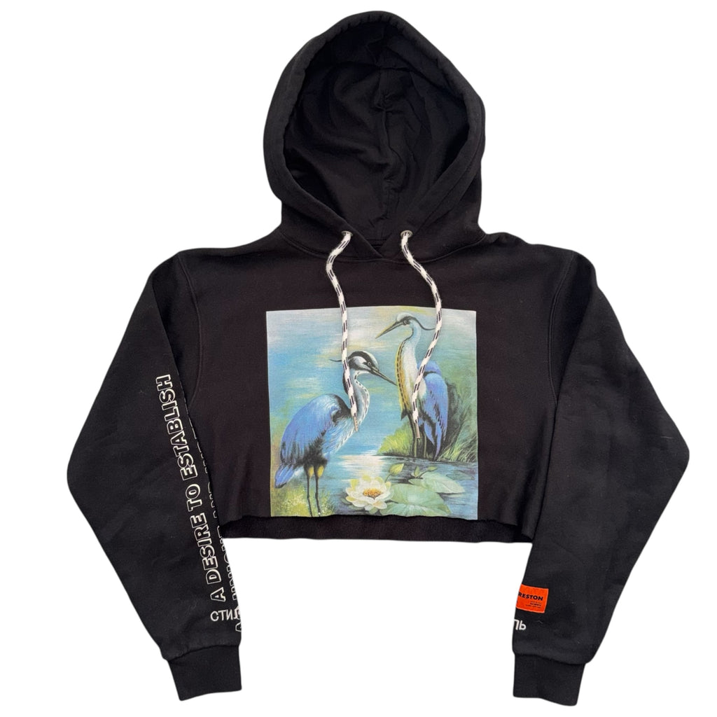 HERON PRESTON CROP HOODIE