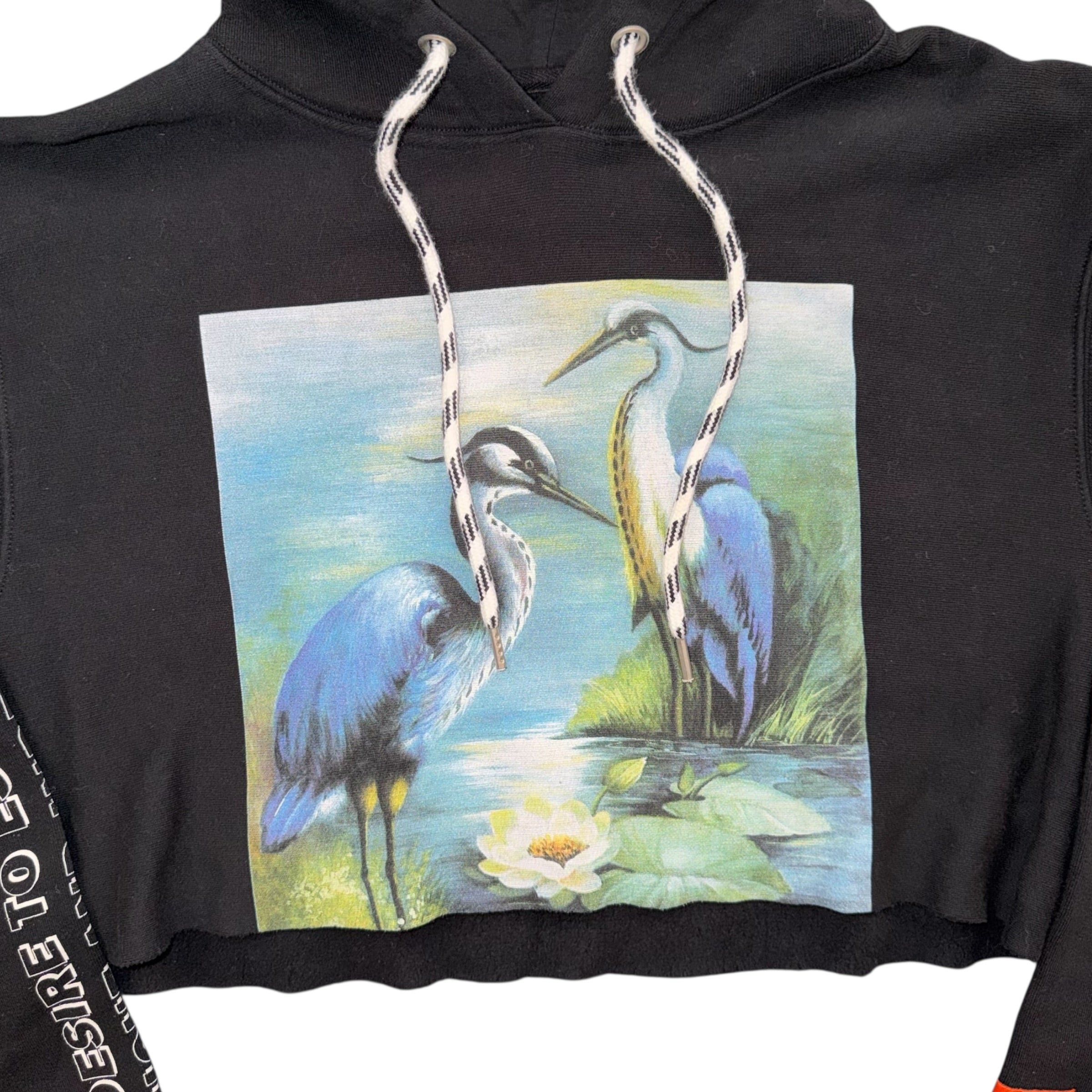 HERON PRESTON CROP HOODIE