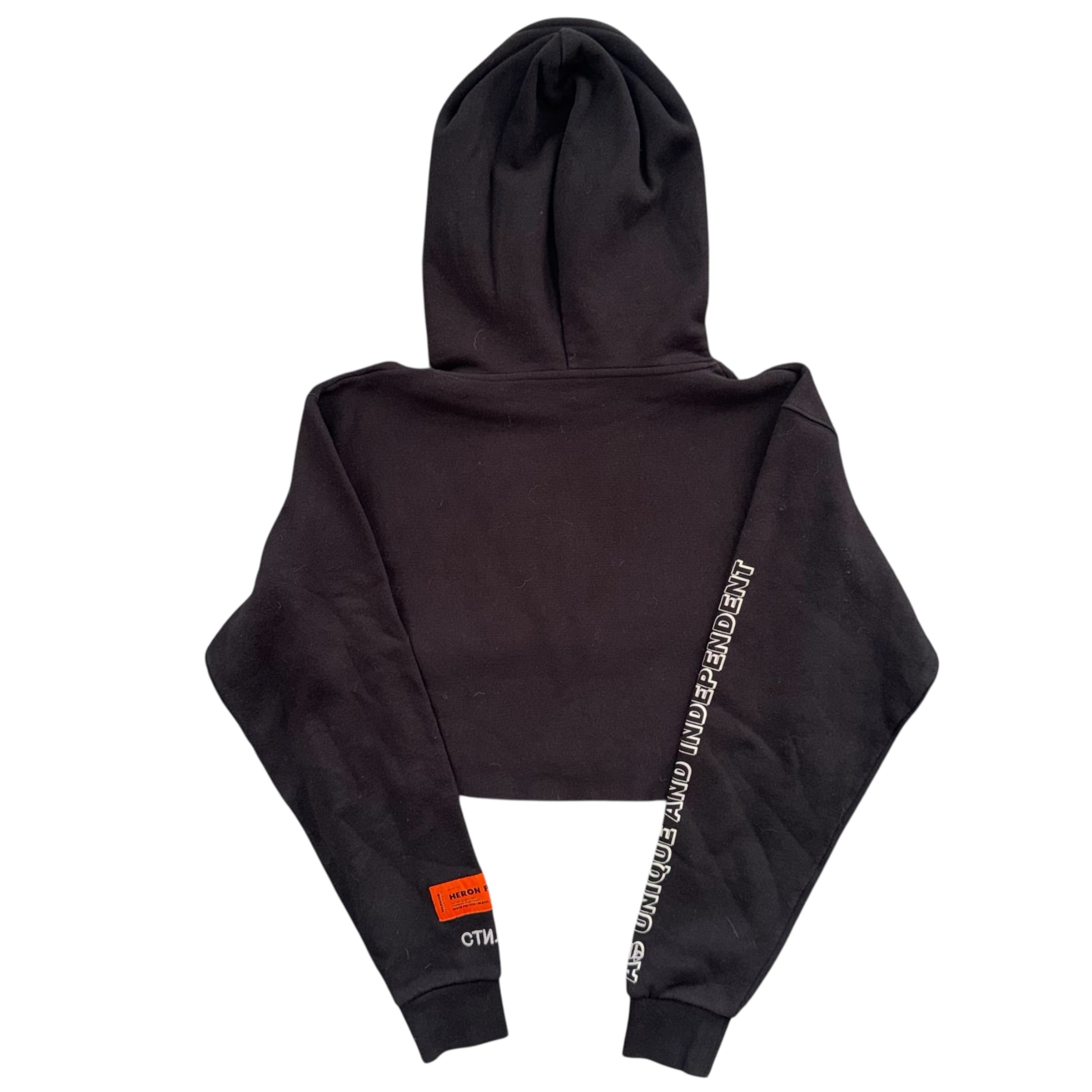 HERON PRESTON CROP HOODIE