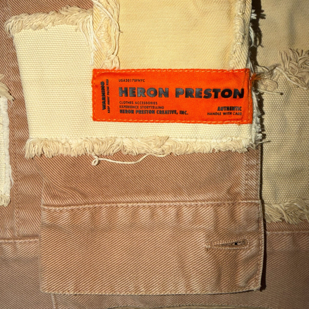 HERON PRESTON PATCHWORK DENIM JACKET