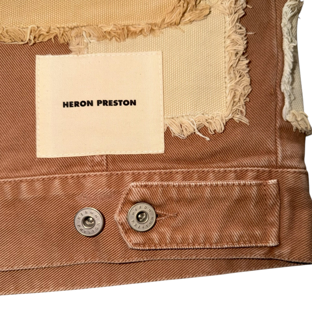 HERON PRESTON PATCHWORK DENIM JACKET