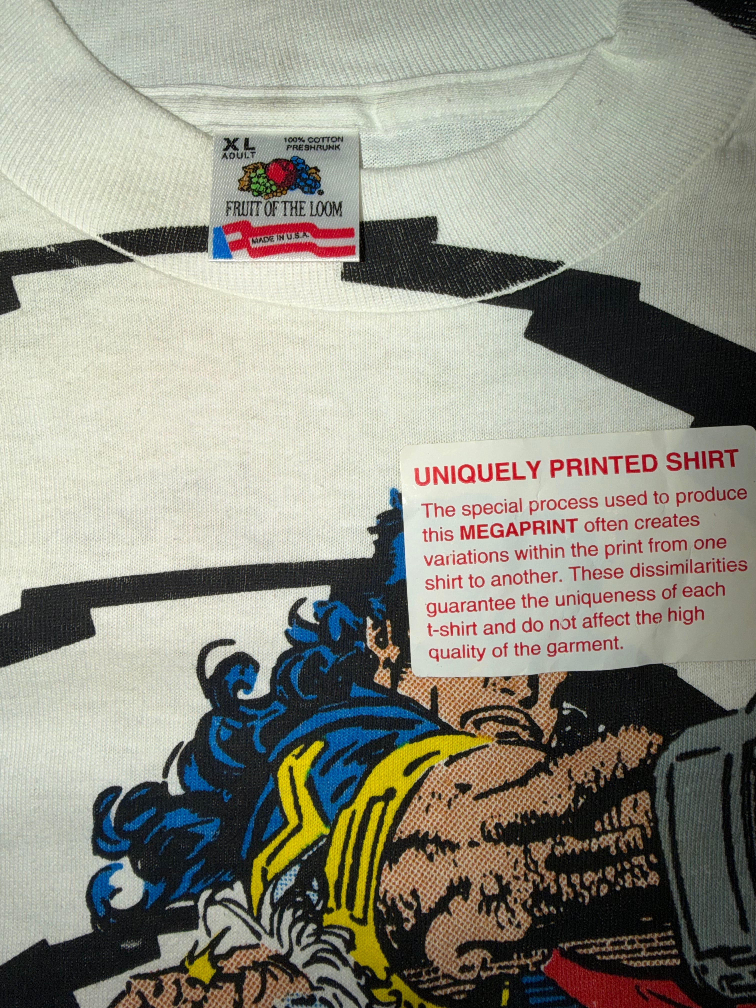 Vintage 90's X MEN Mega Print Marvel T-Shirt