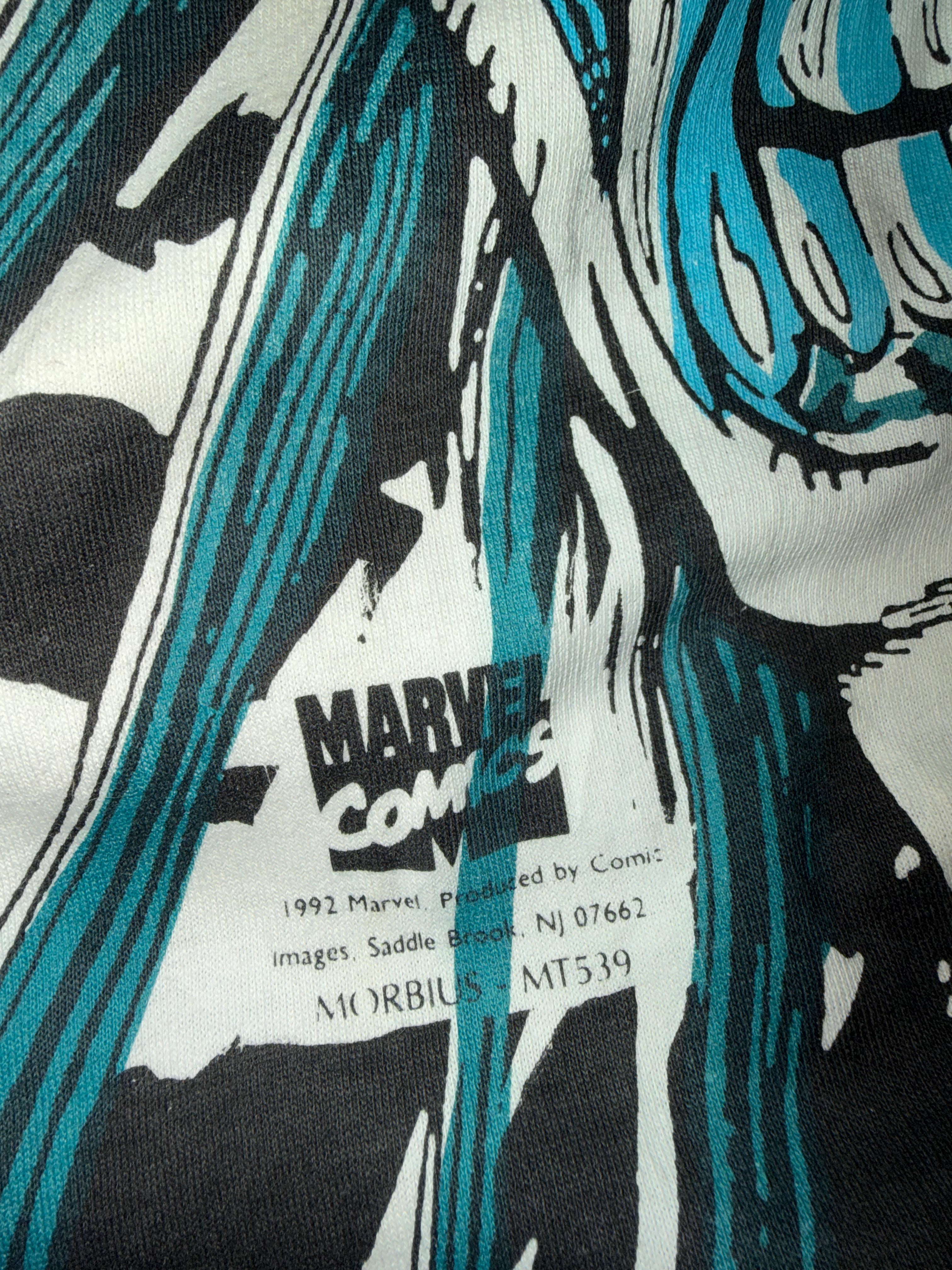 Vintage 90's Morbius Mega Print Marvel T-Shirt