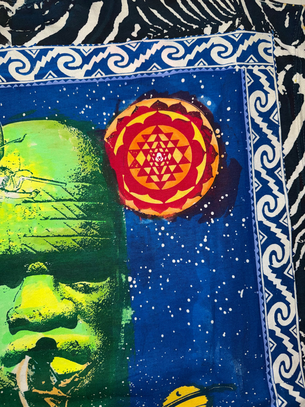 Vintage 90's Santana Printed and Signed by Michael Rios aop T-Shirt