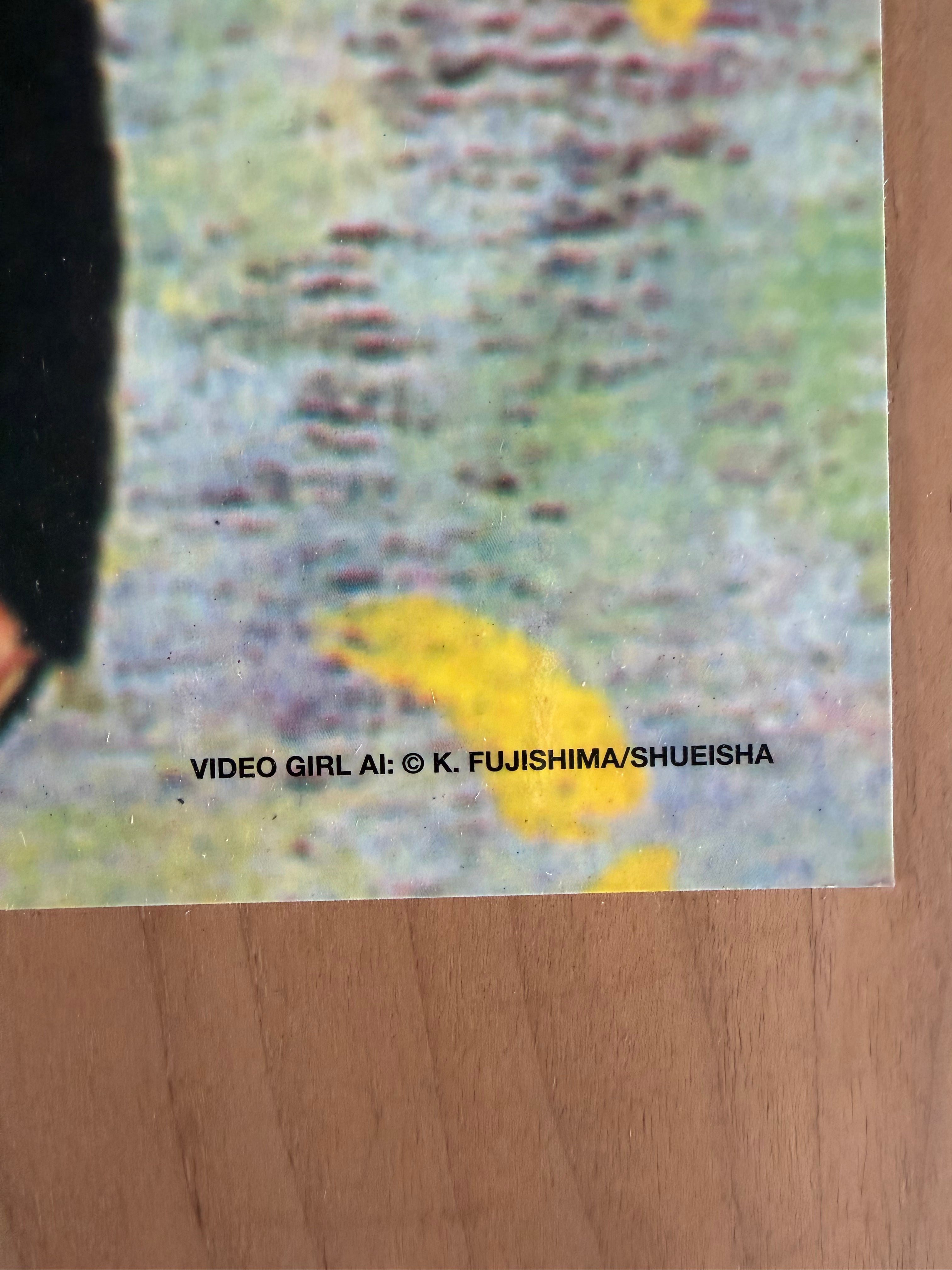 Vintage Video Girl AI Manga Poster