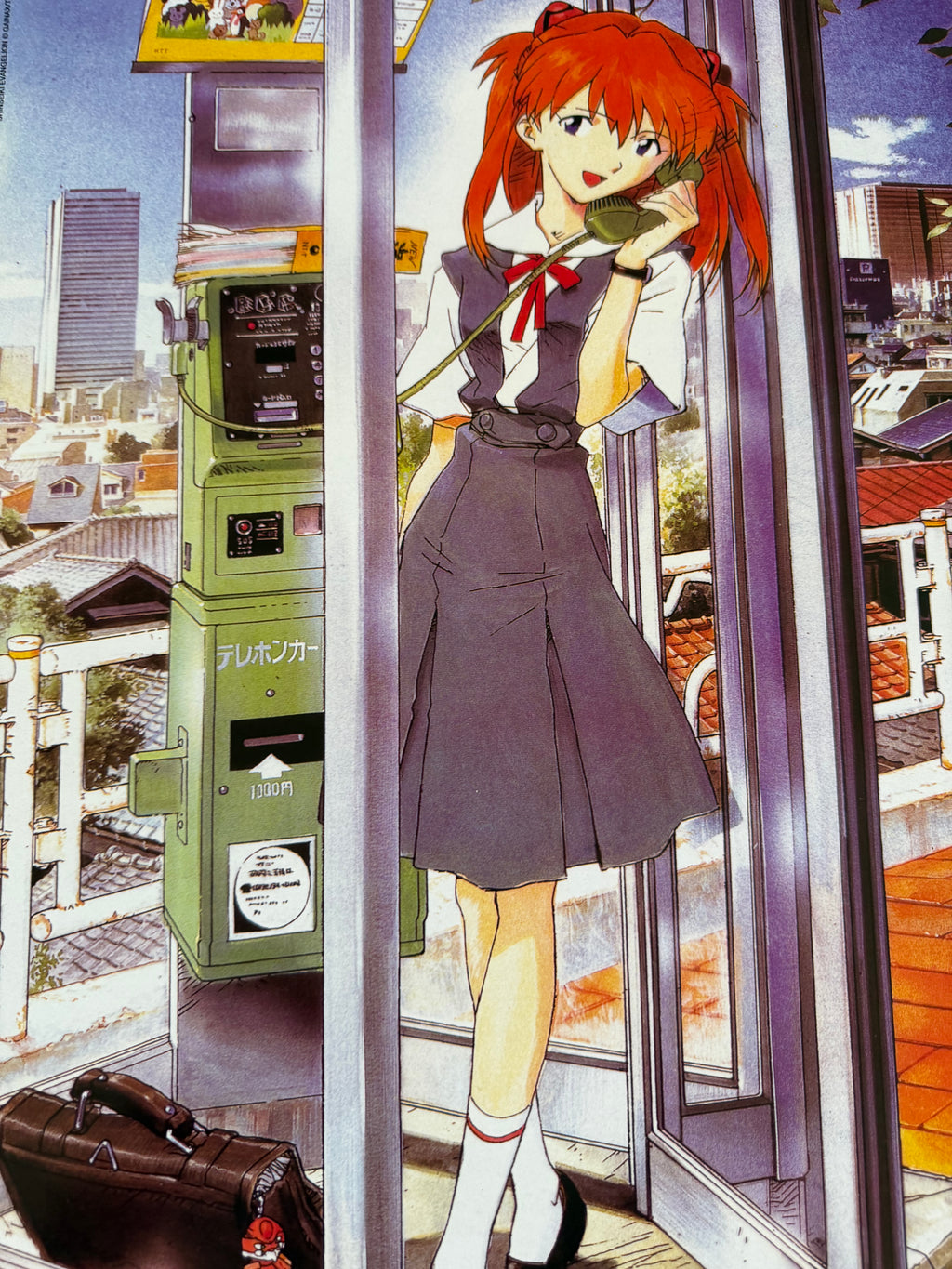 Vintage Neon Genesis Evangelion Asuka Langley Soryu Poster