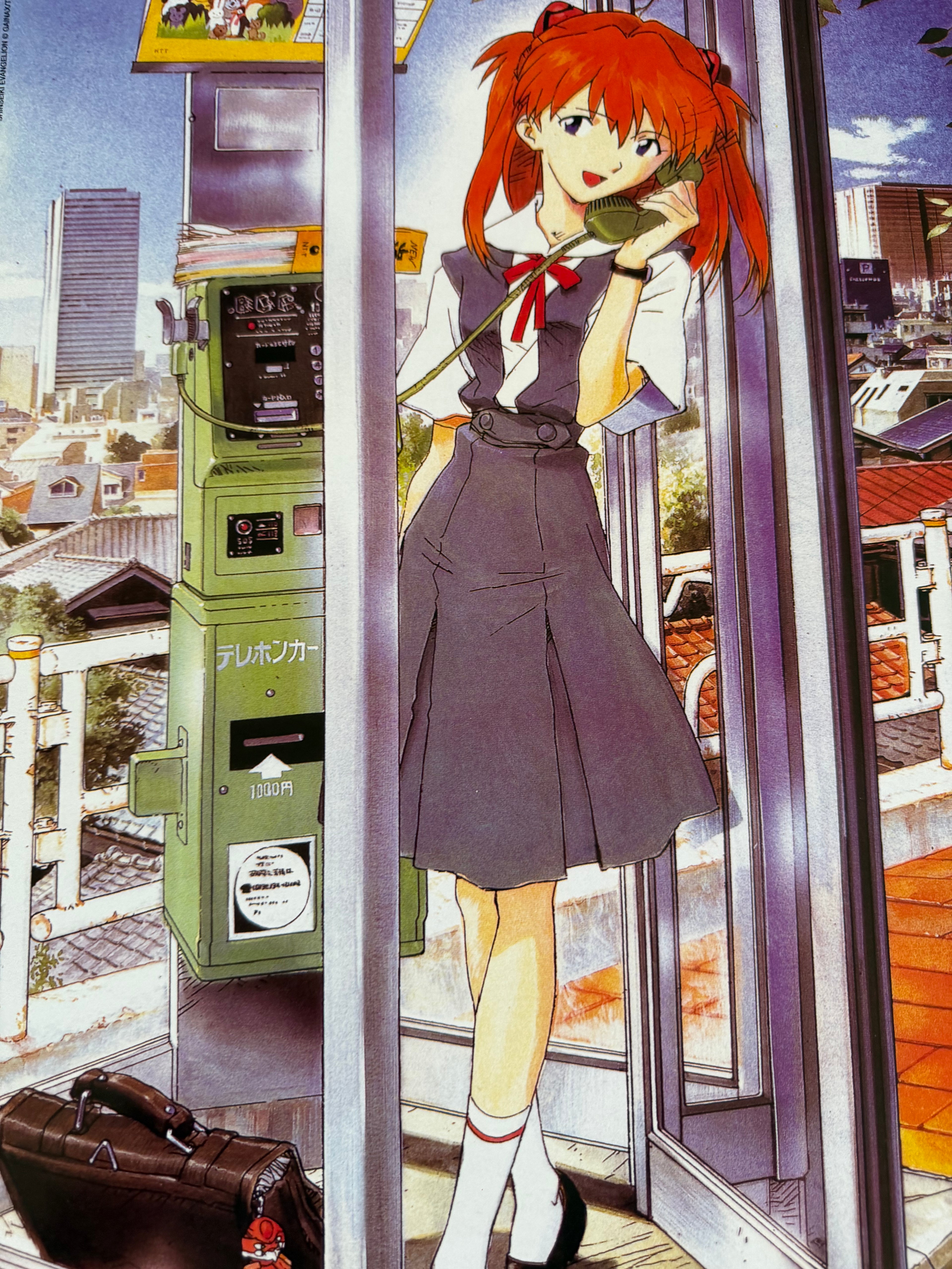 Vintage Neon Genesis Evangelion Asuka Langley Soryu Poster