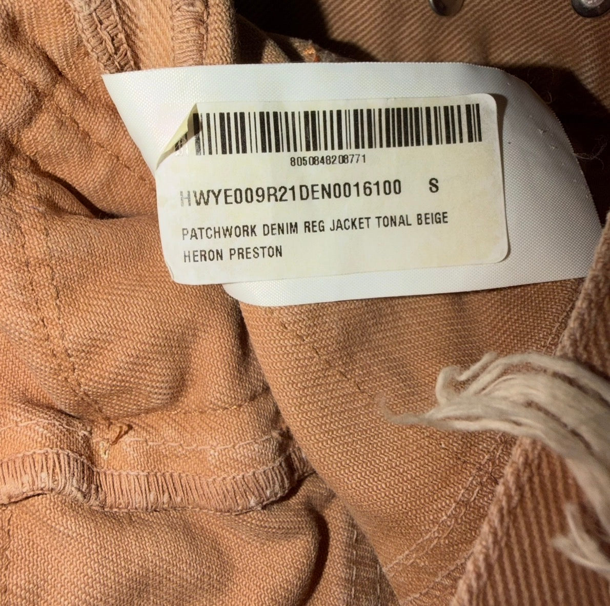 HERON PRESTON PATCHWORK DENIM JACKET