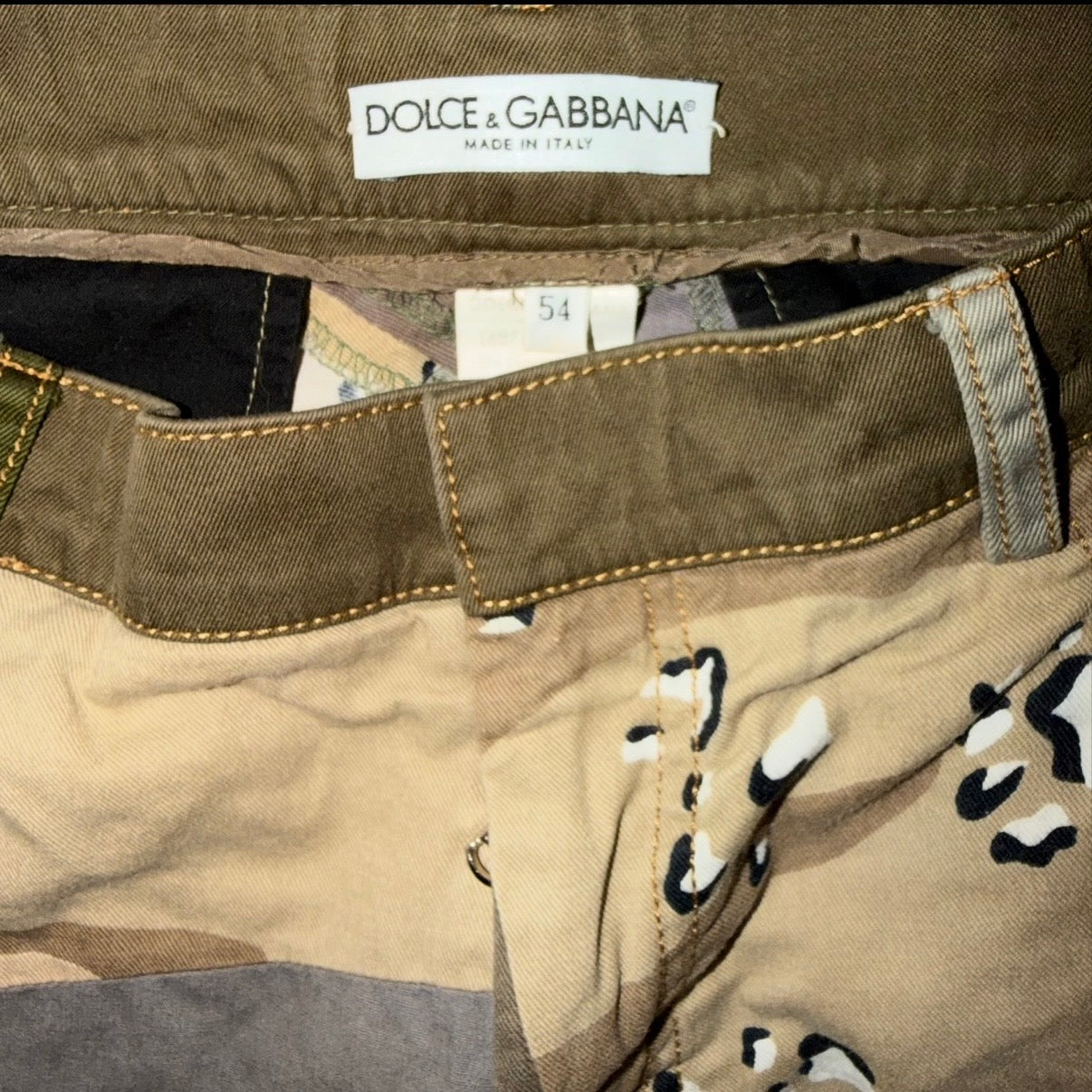 DOLCE & GABBANA CAMO PANTS