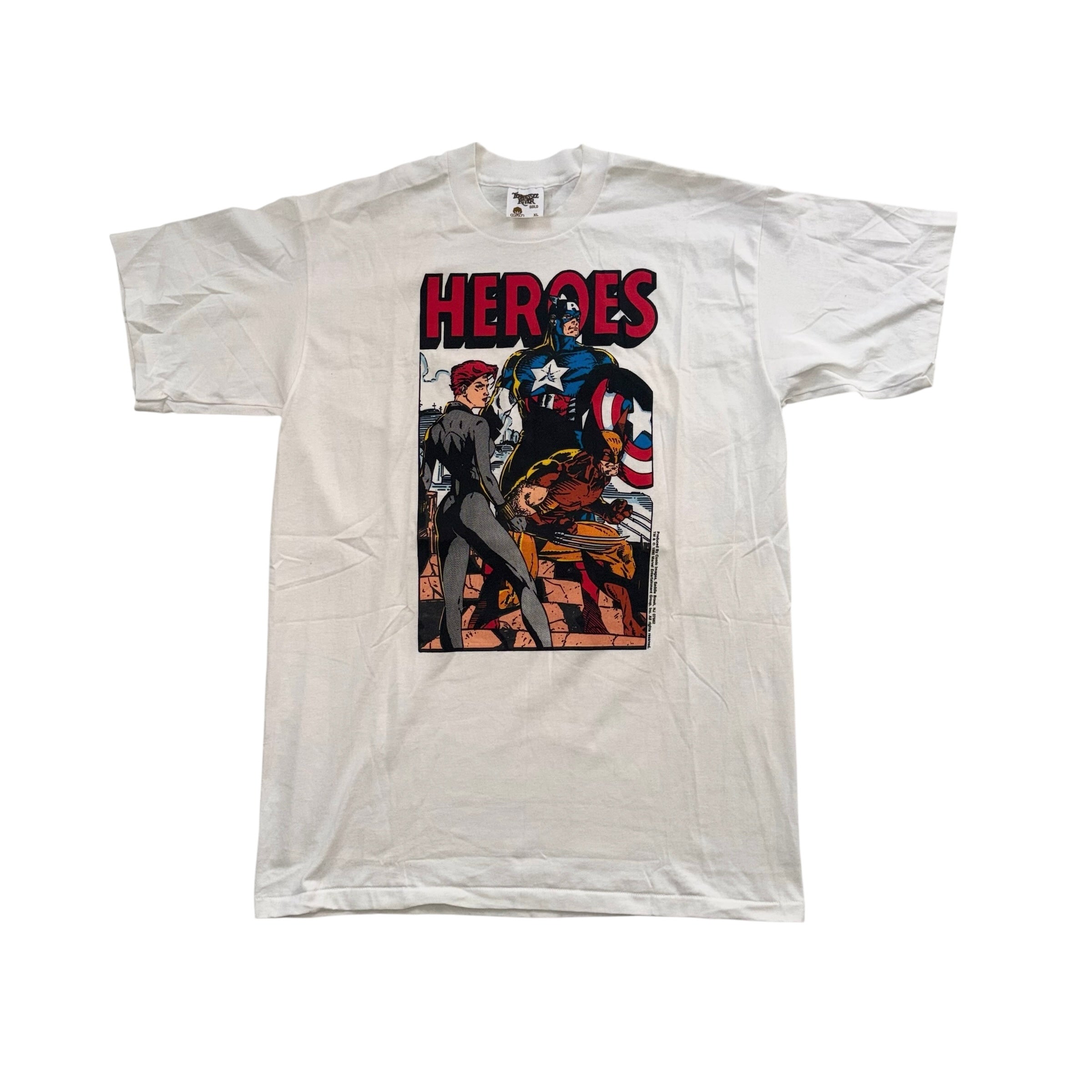 Vintage 90's Marvel Heroes T-Shirt