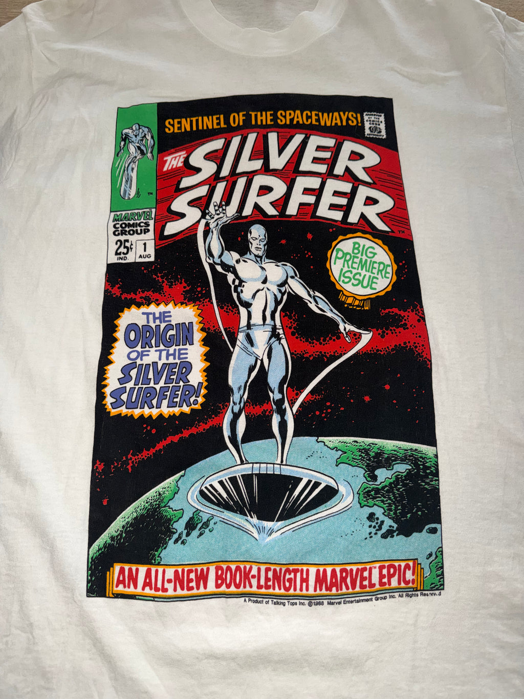 Vintage 90's Silver Surfer Marvel T-Shirt
