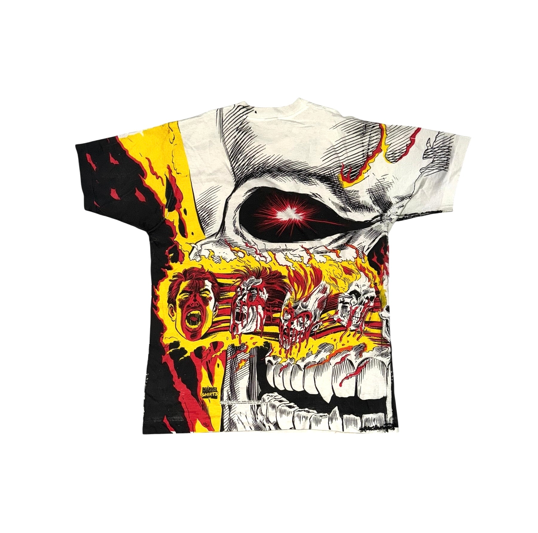 Vintage 90's Ghost Rider Mega Print Marvel T-Shirt