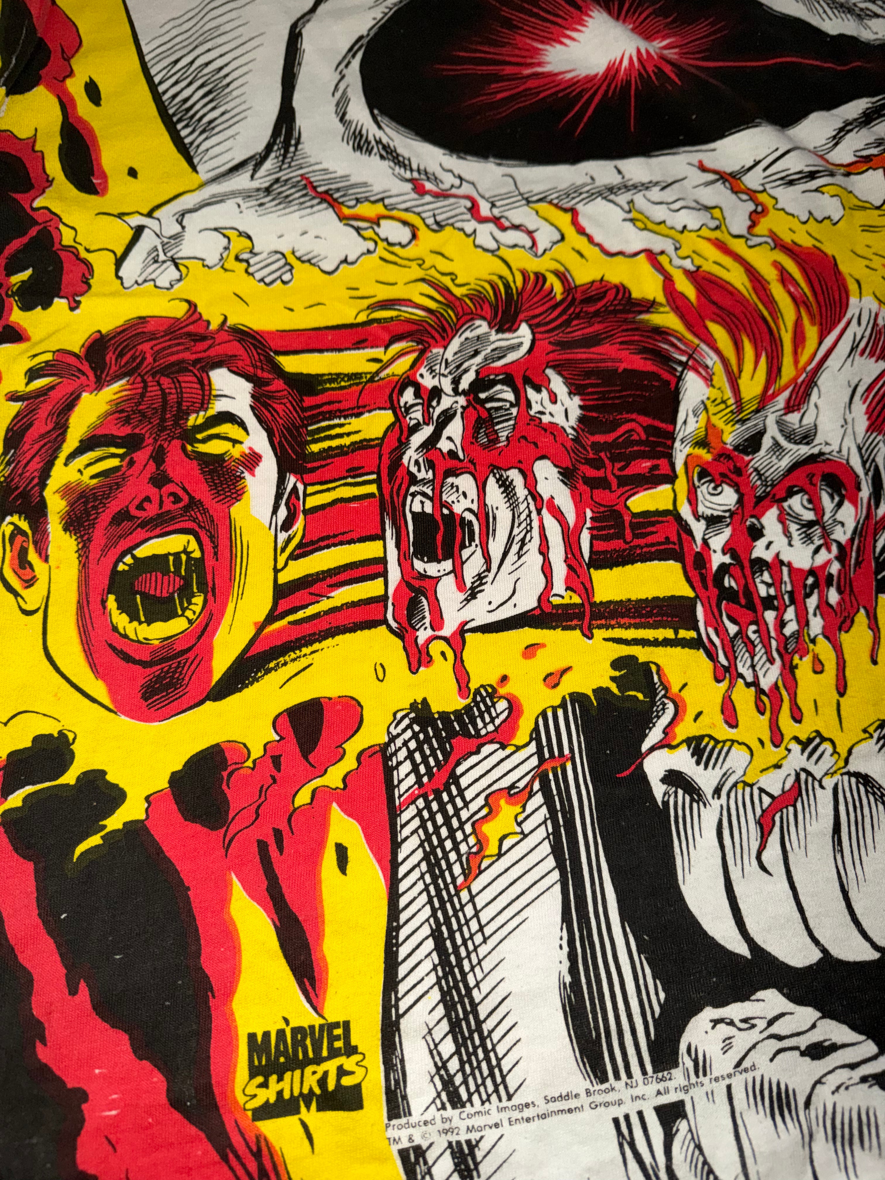 Vintage 90's Ghost Rider Mega Print Marvel T-Shirt
