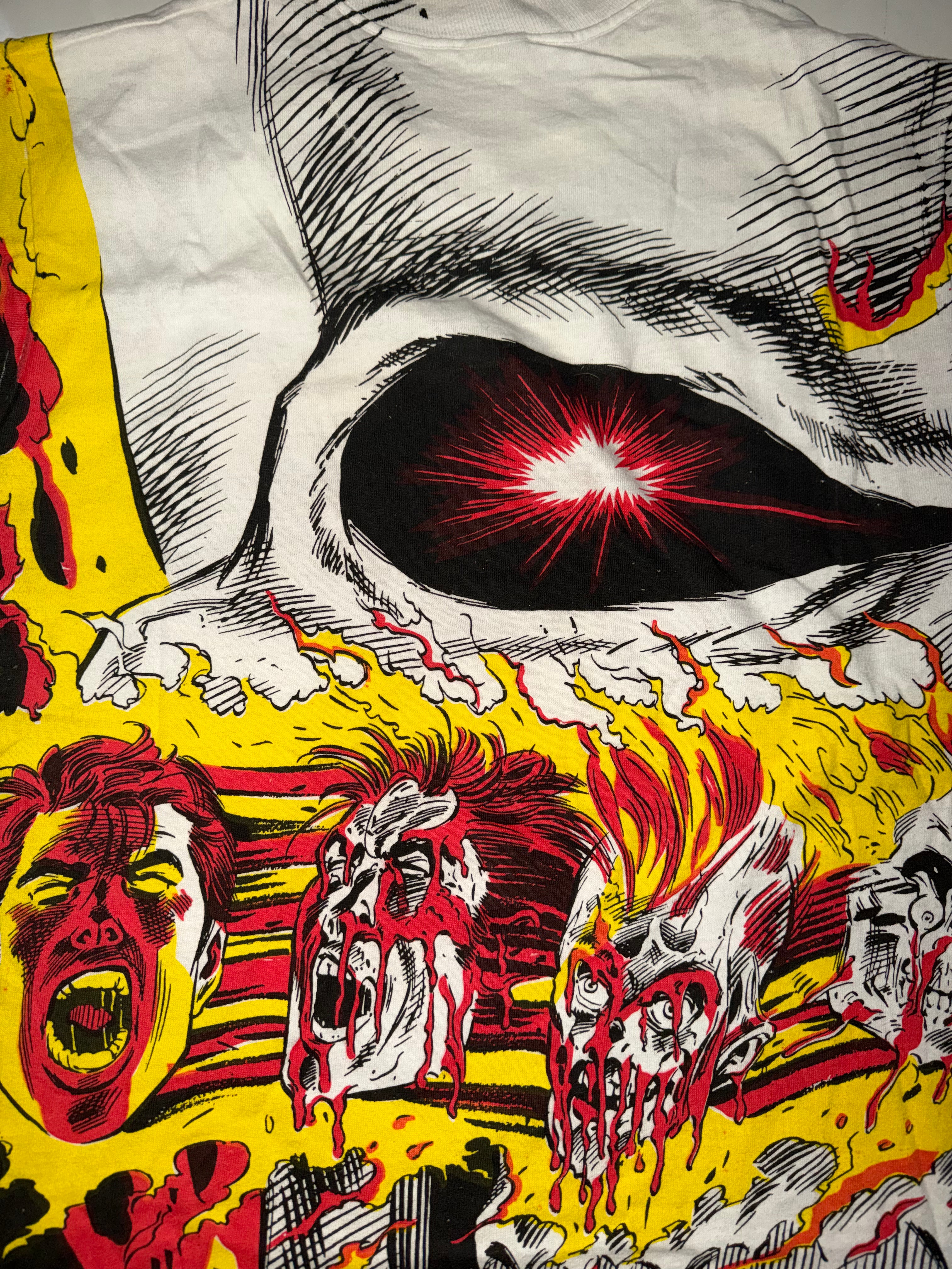 Vintage 90's Ghost Rider Mega Print Marvel T-Shirt