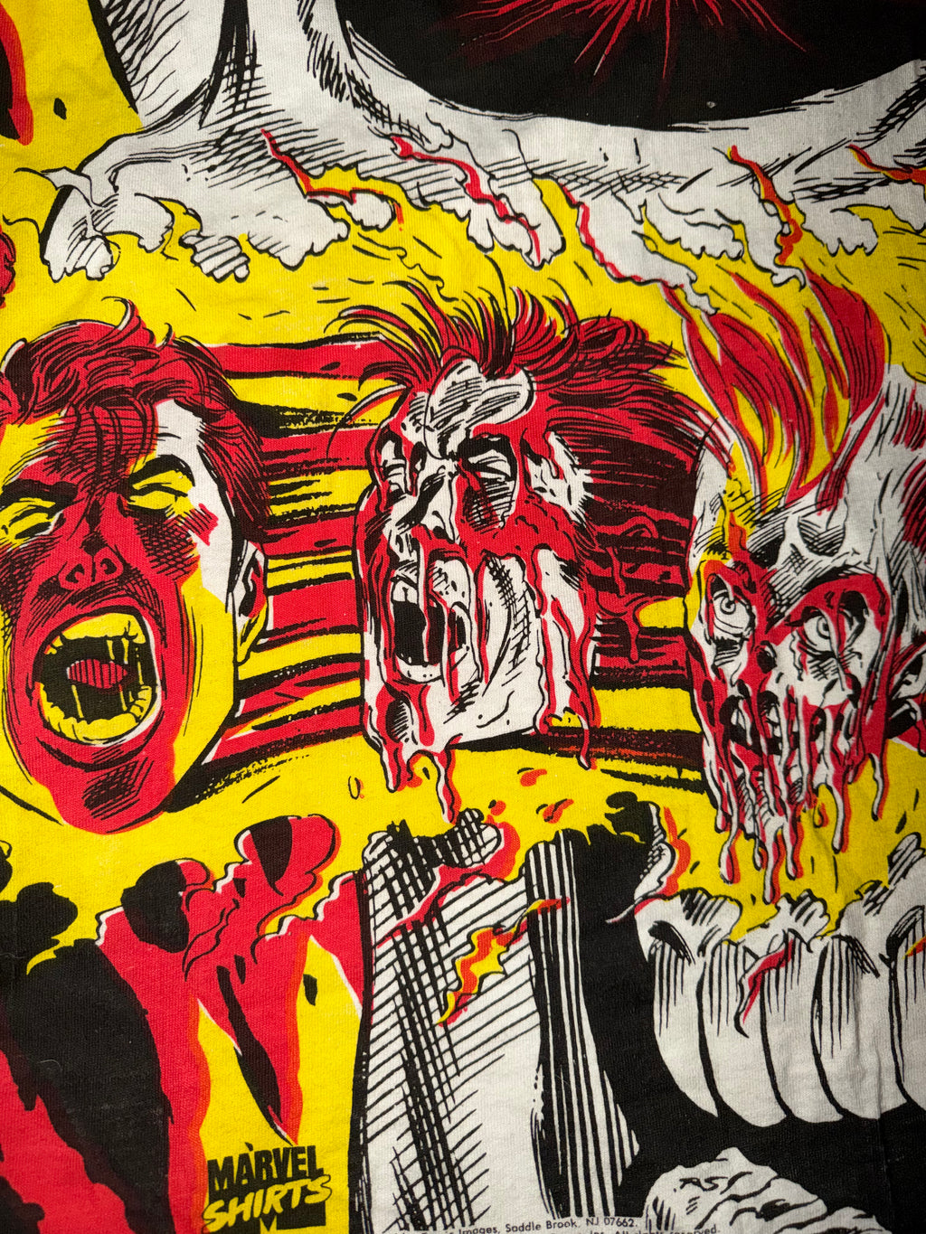 Vintage 90's Ghost Rider Mega Print Marvel T-Shirt