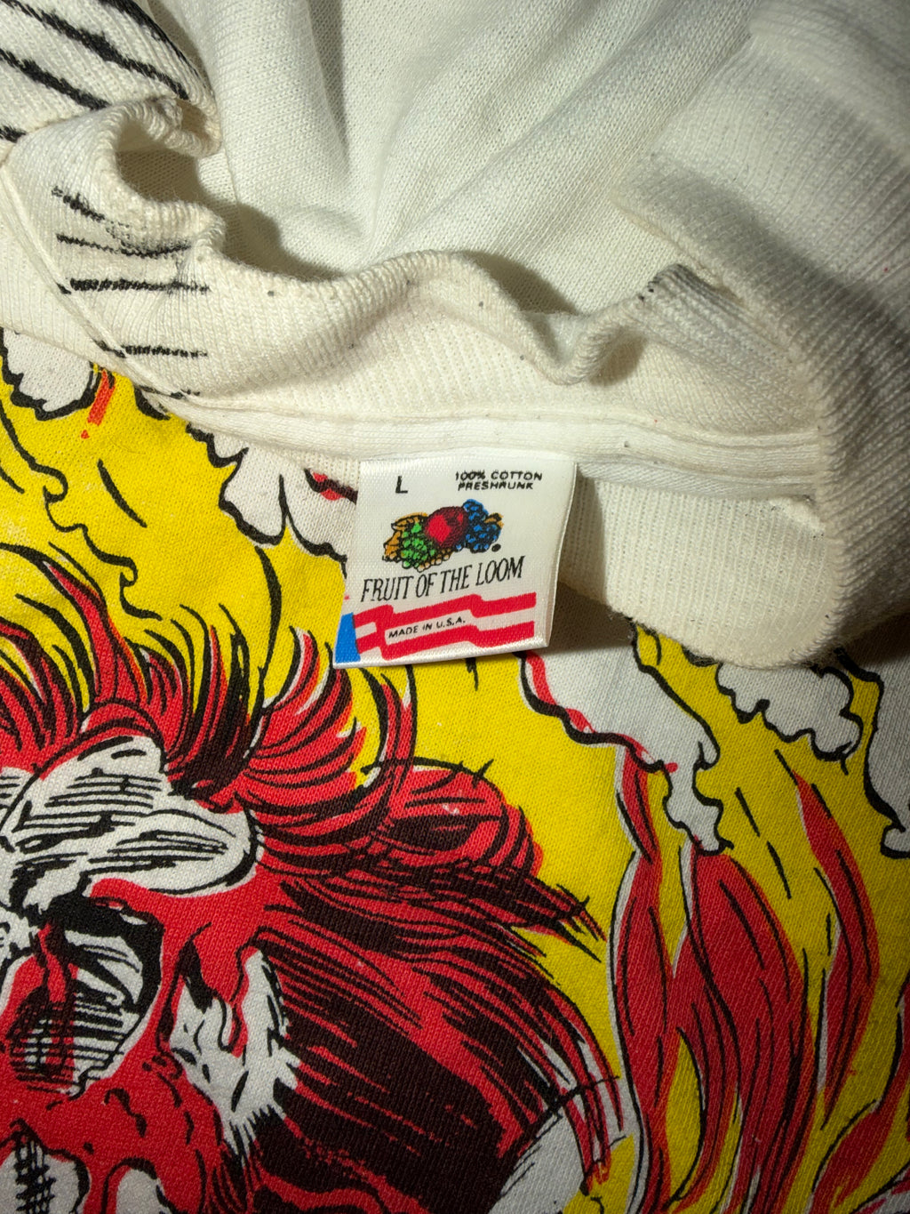 Vintage 90's Ghost Rider Mega Print Marvel T-Shirt