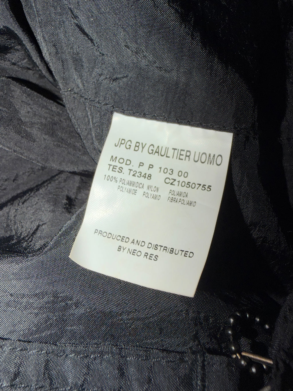 JEAN PAUL GAULTIER VINTAGE NYLON PANTS WITH FANNY PACK