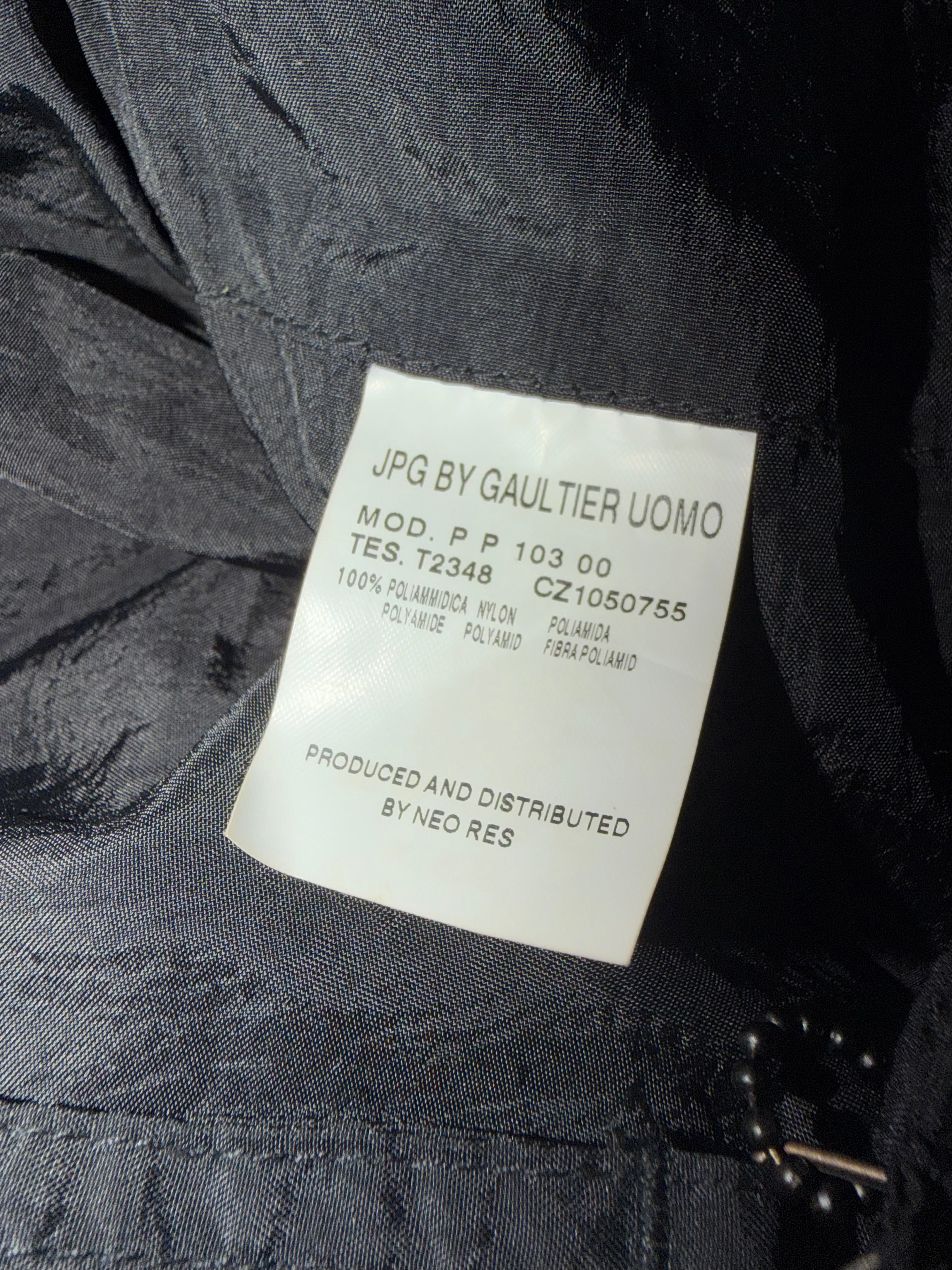 JEAN PAUL GAULTIER VINTAGE NYLON PANTS WITH FANNY PACK