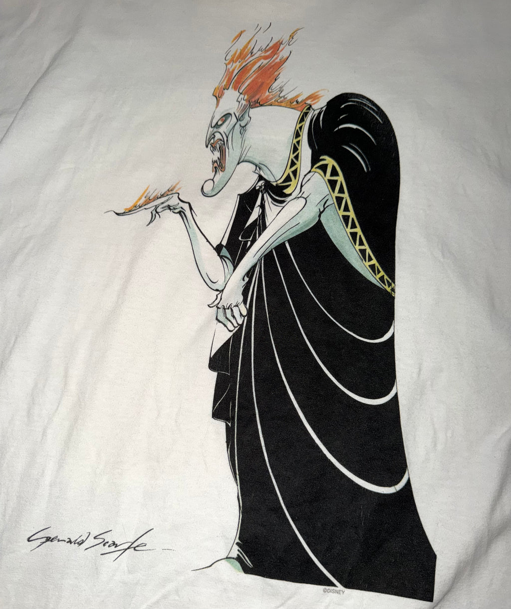 Vintage 90's Disney Hercules Hades by Gerald Scarf T-Shirt
