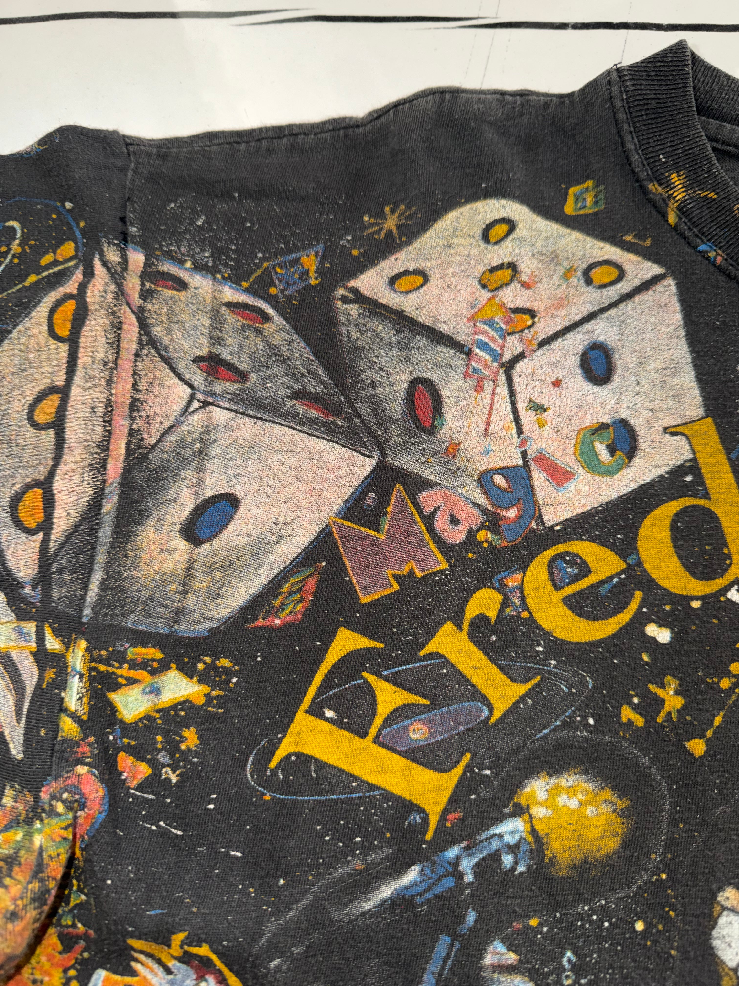 Vintage 90's Freddie Mercury Queen All Over Print T-Shirt