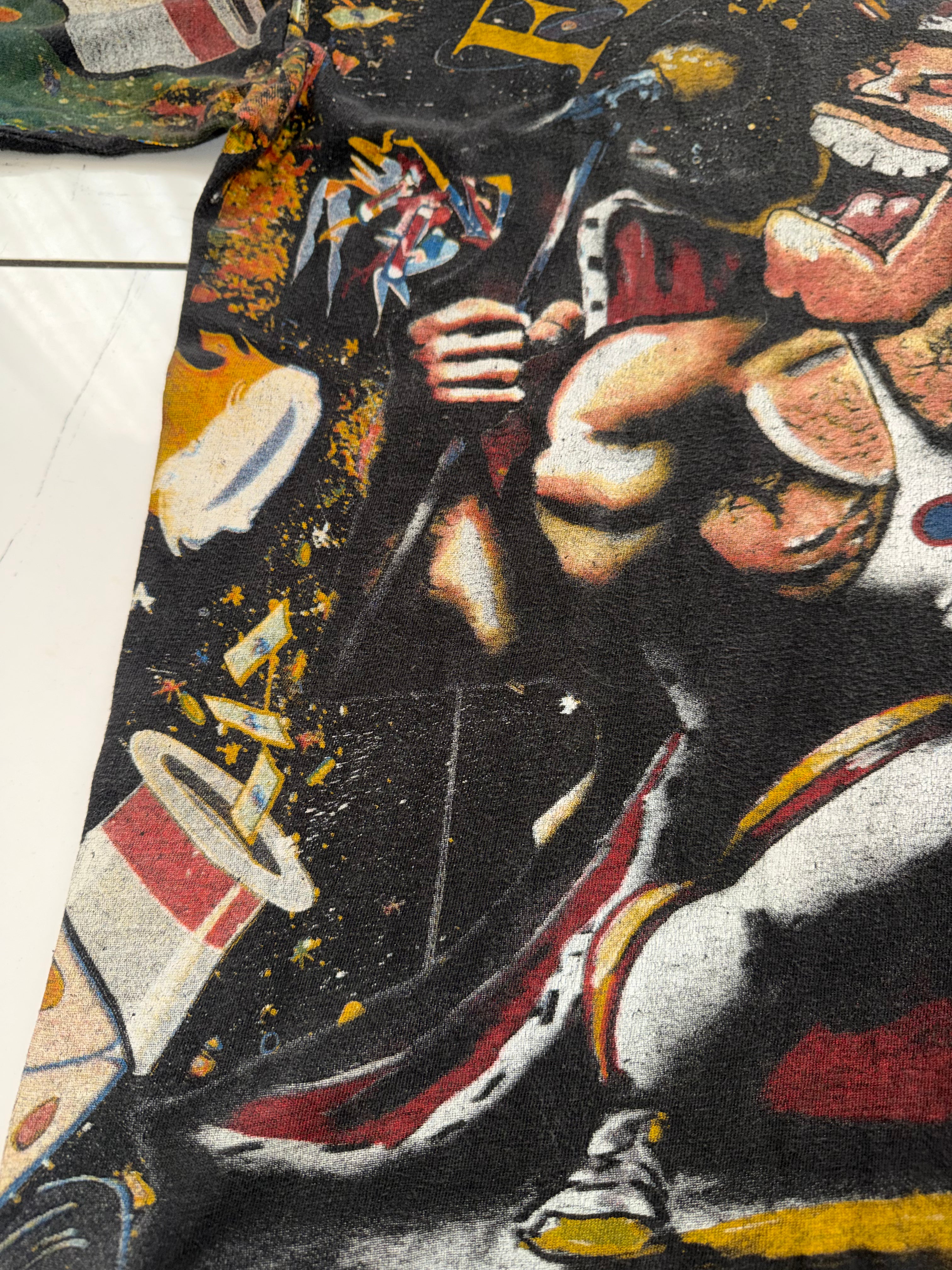 Vintage 90's Freddie Mercury Queen All Over Print T-Shirt